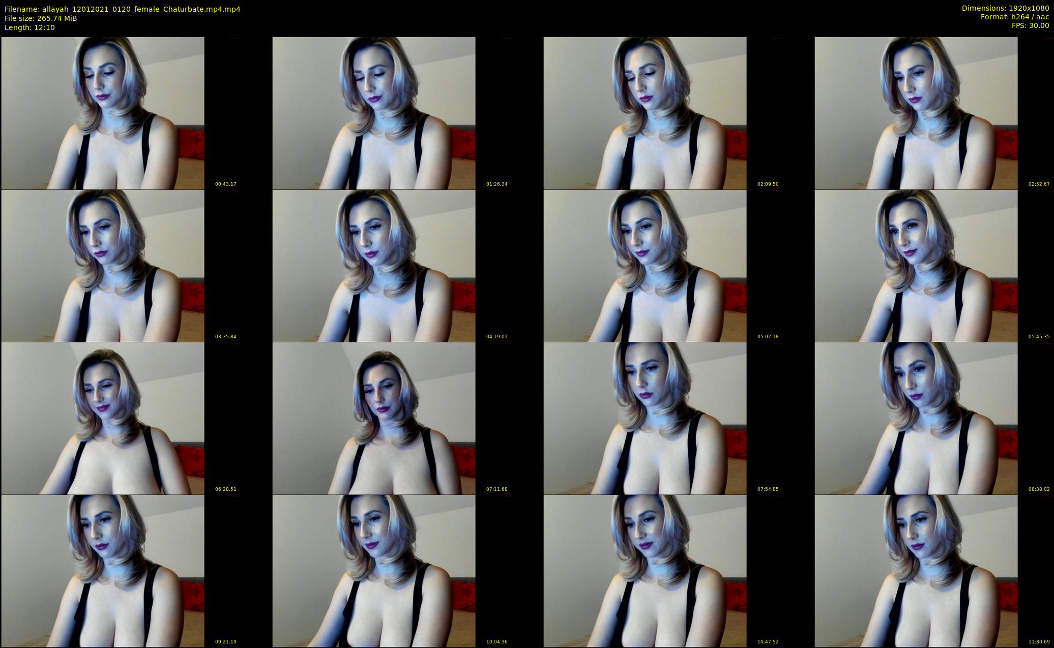 allayah — 13 minute Chaturbate female cam show recording, 1080p, Jan 12, 2021