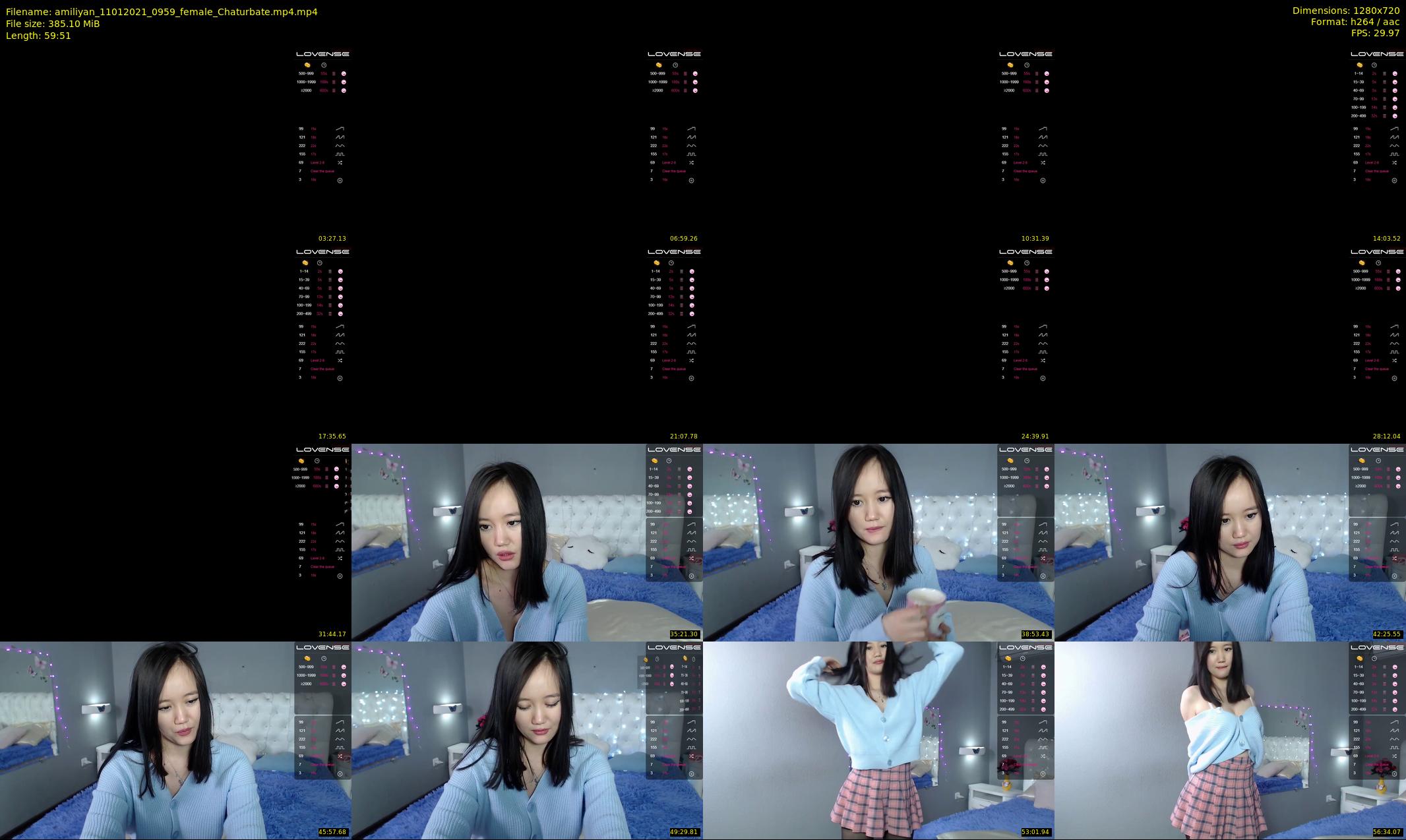 amiliyan — 60 minute Chaturbate female cam show recording, 720p, Jan 11, 2021