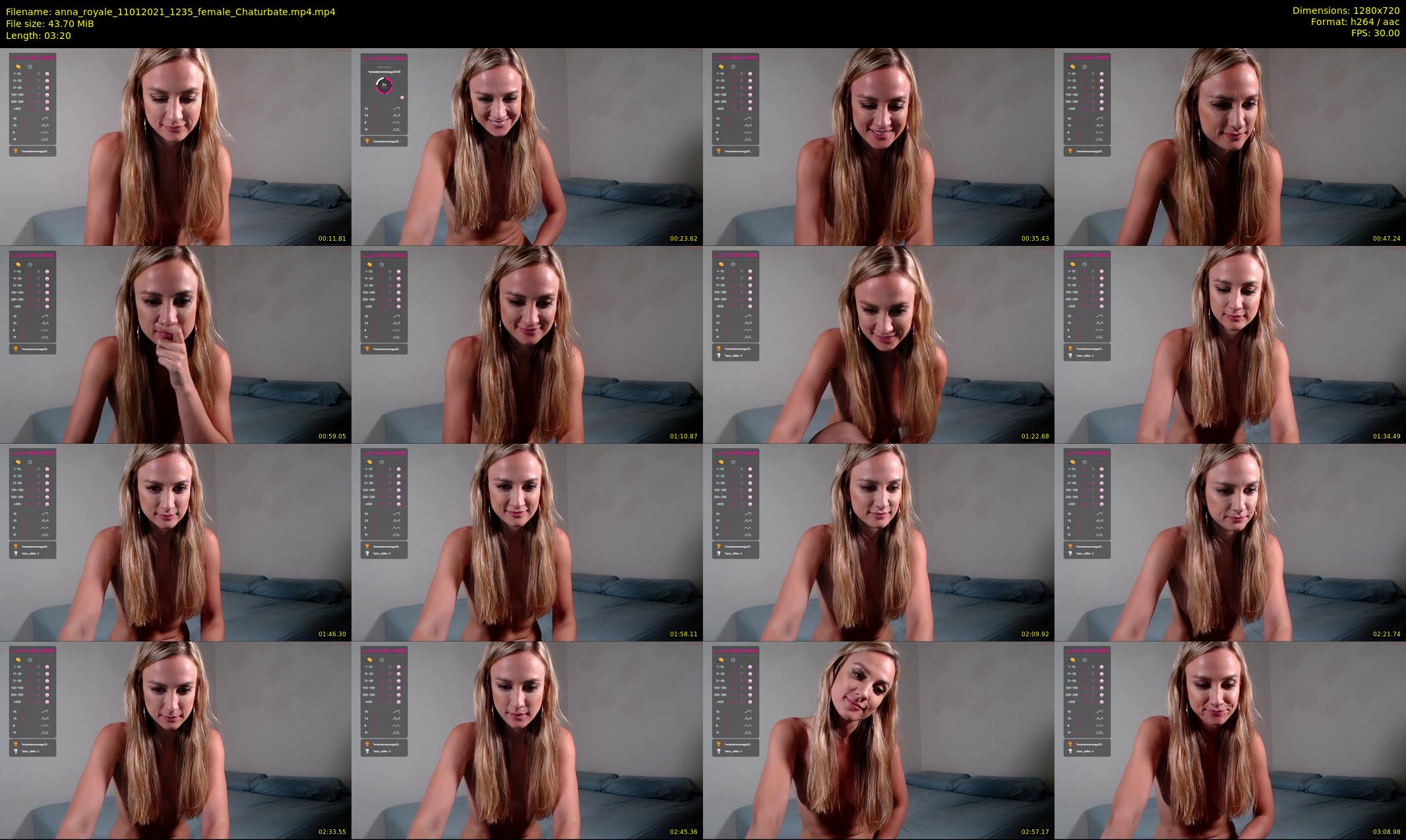 anna_royale — 4 minute Chaturbate female cam show recording, 720p, Jan 11, 2021