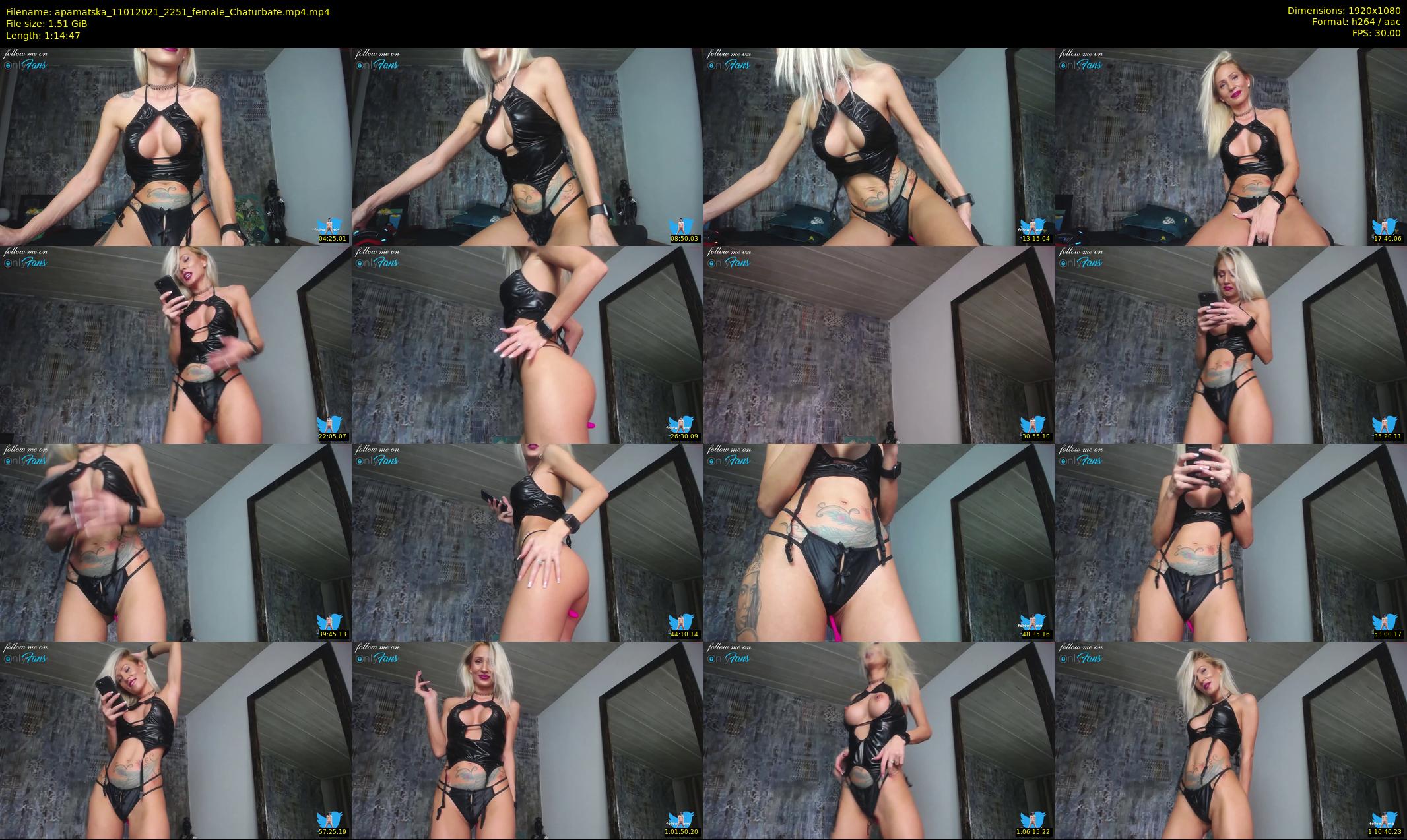 apamatska — 75 minute Chaturbate female cam show recording, 1080p, Jan 11, 2021