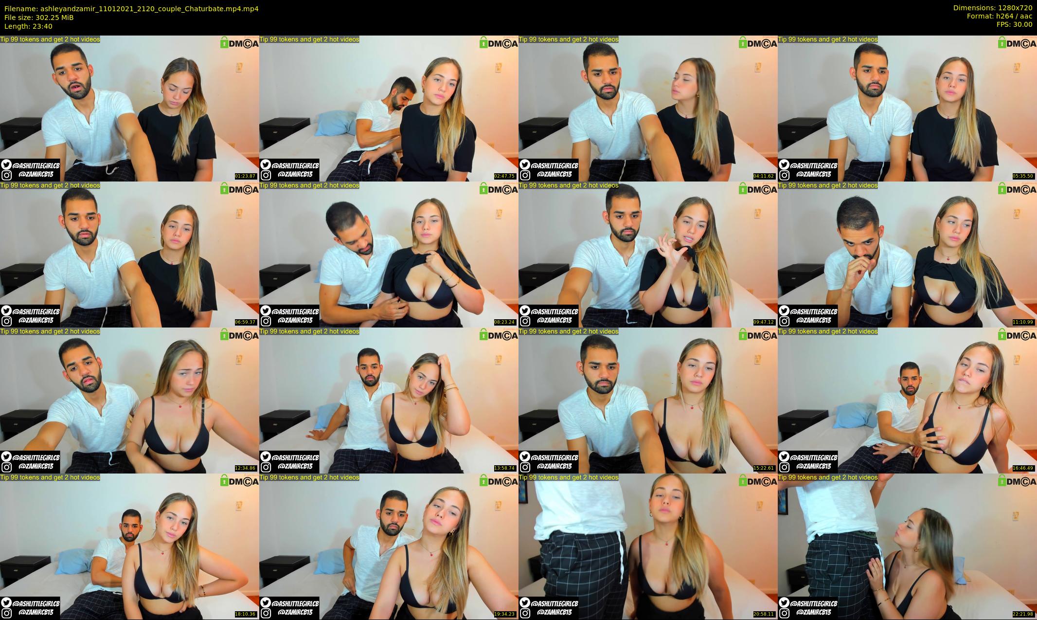 ashleyandzamir — 24 minute Chaturbate couple cam show recording, 720p, Jan 11, 2021