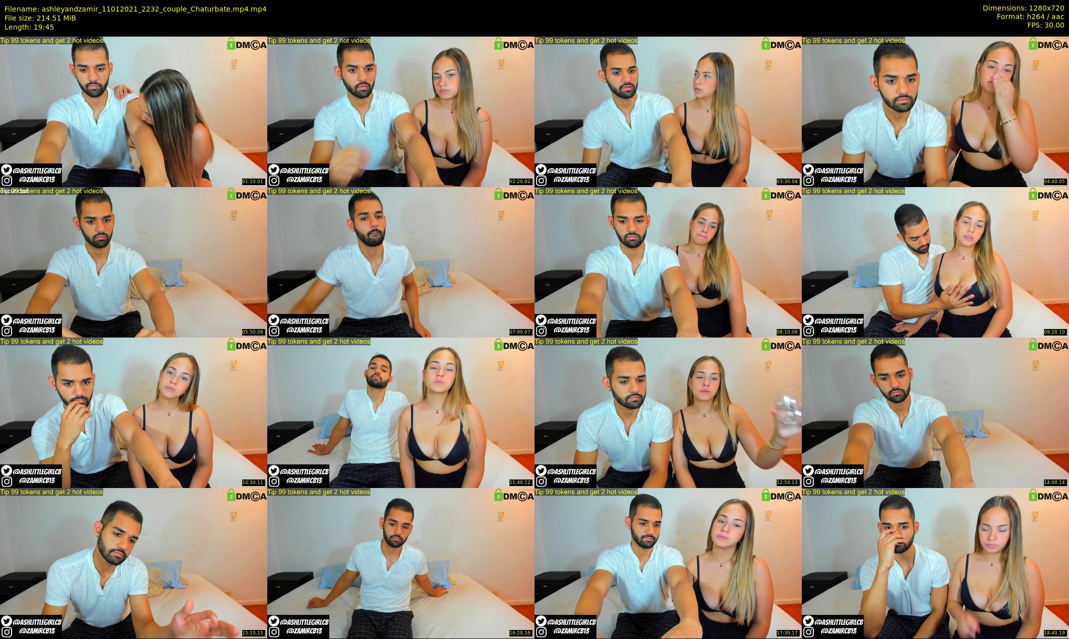 ashleyandzamir — 20 minute Chaturbate couple cam show recording, 720p, Jan 11, 2021