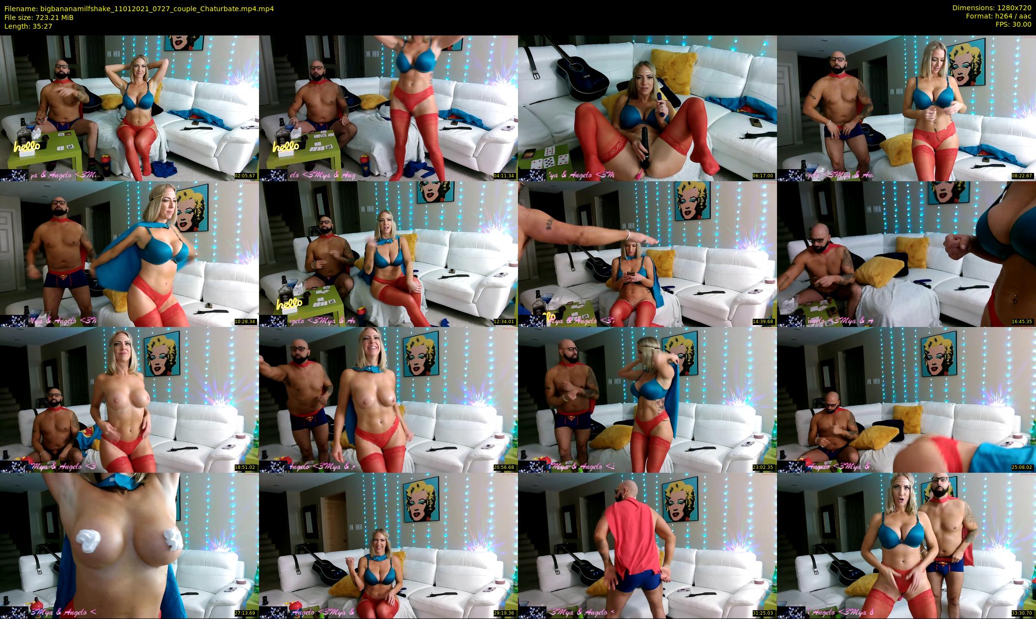 bigbananamilfshake — 36 minute Chaturbate couple cam show recording, 720p, Jan 11, 2021