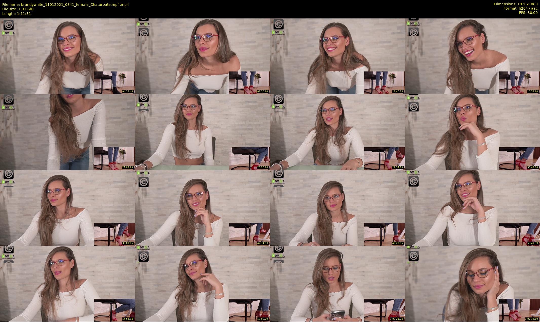 brandywhite — 72 minute Chaturbate female cam show recording, 1080p, Jan 11, 2021