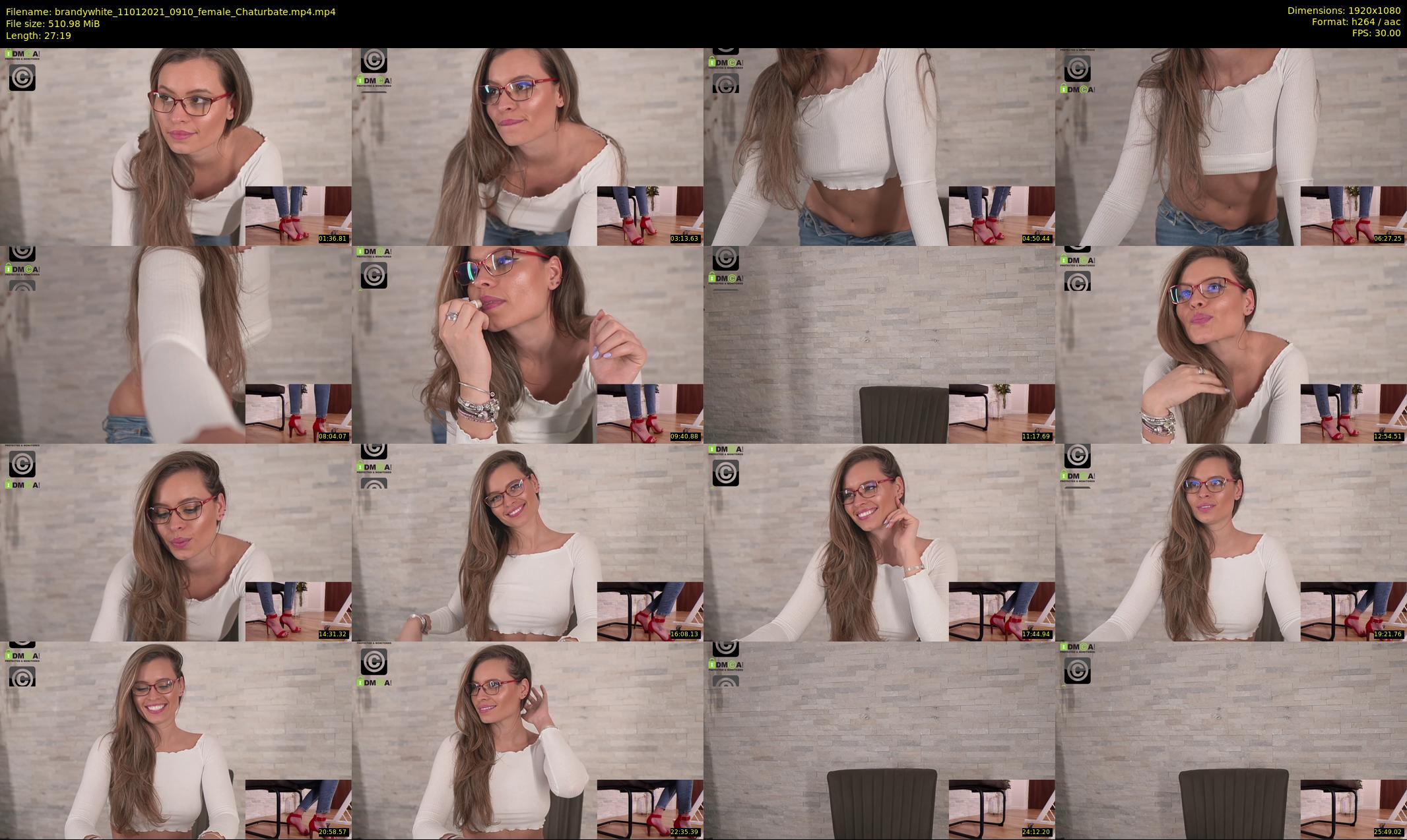 brandywhite — 28 minute Chaturbate female cam show recording, 1080p, Jan 11, 2021