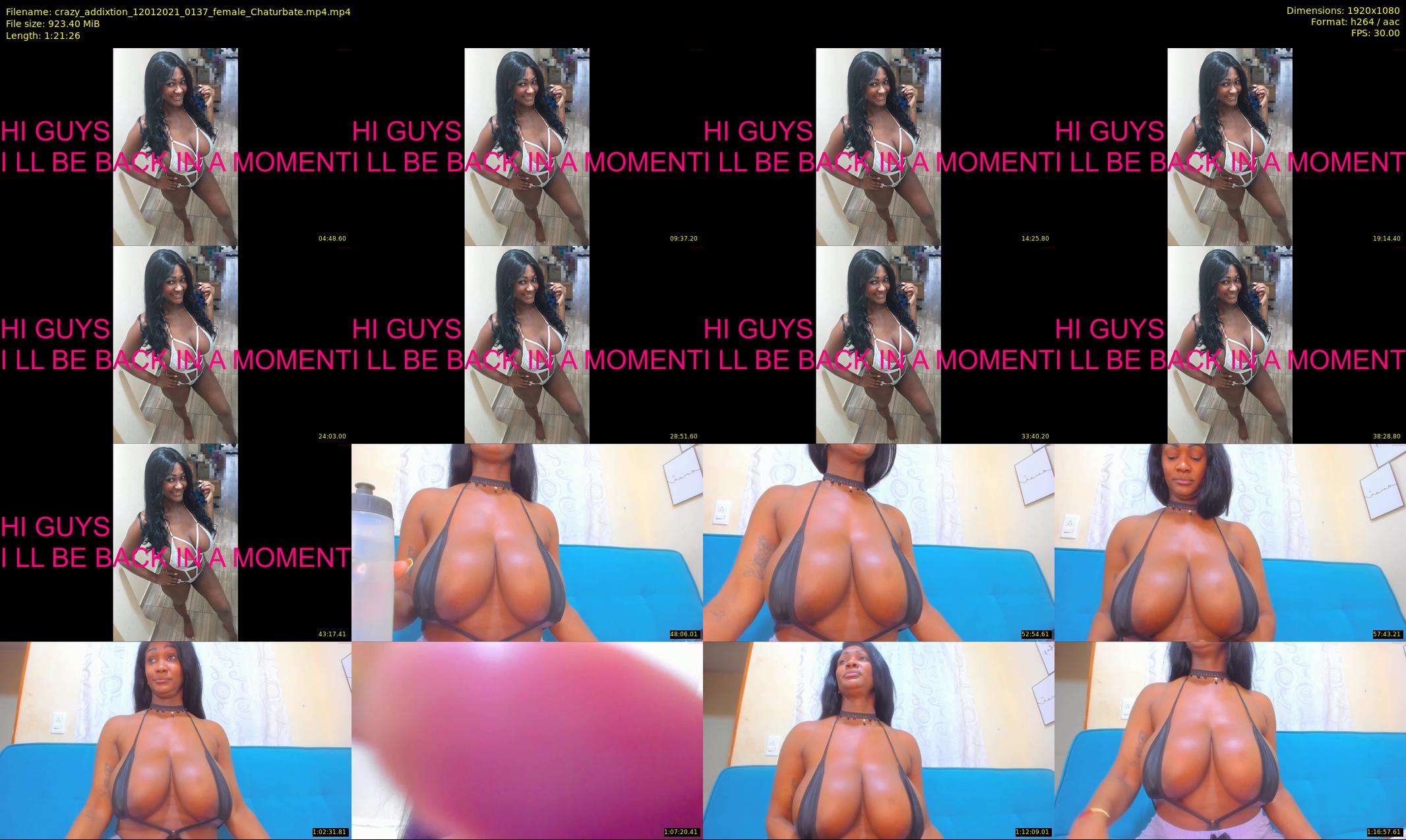 crazy_addixtion — 82 minute Chaturbate female cam show recording, 1080p, Jan 12, 2021