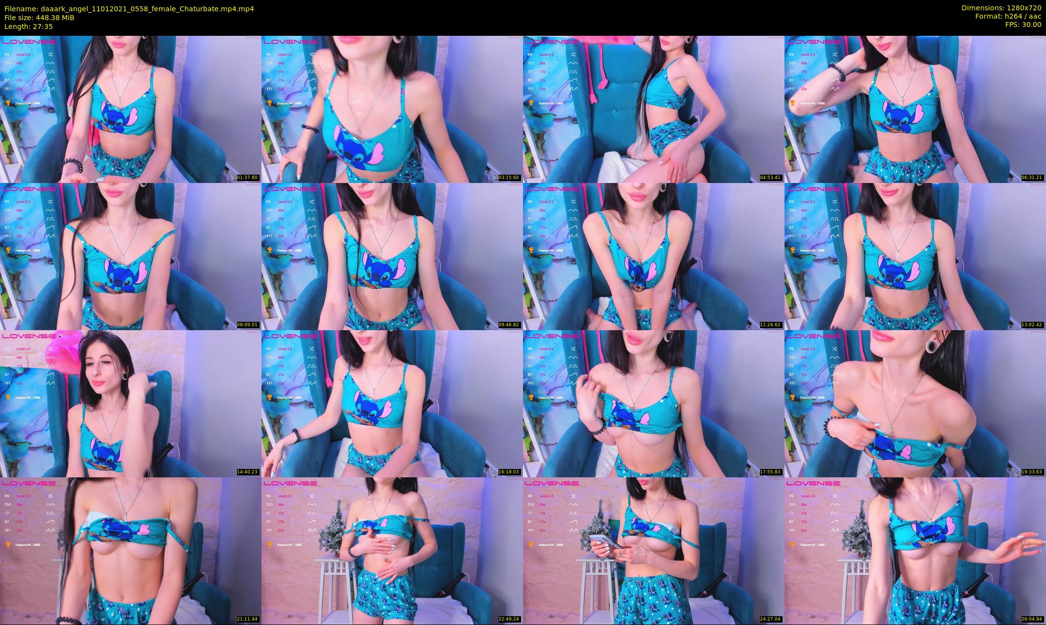 daaark_angel — 28 minute Chaturbate female cam show recording, 720p, Jan 11, 2021
