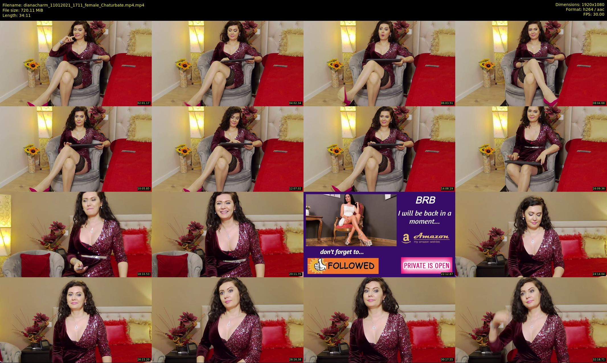 dianacharm — 35 minute Chaturbate female cam show recording, 1080p, Jan 11, 2021