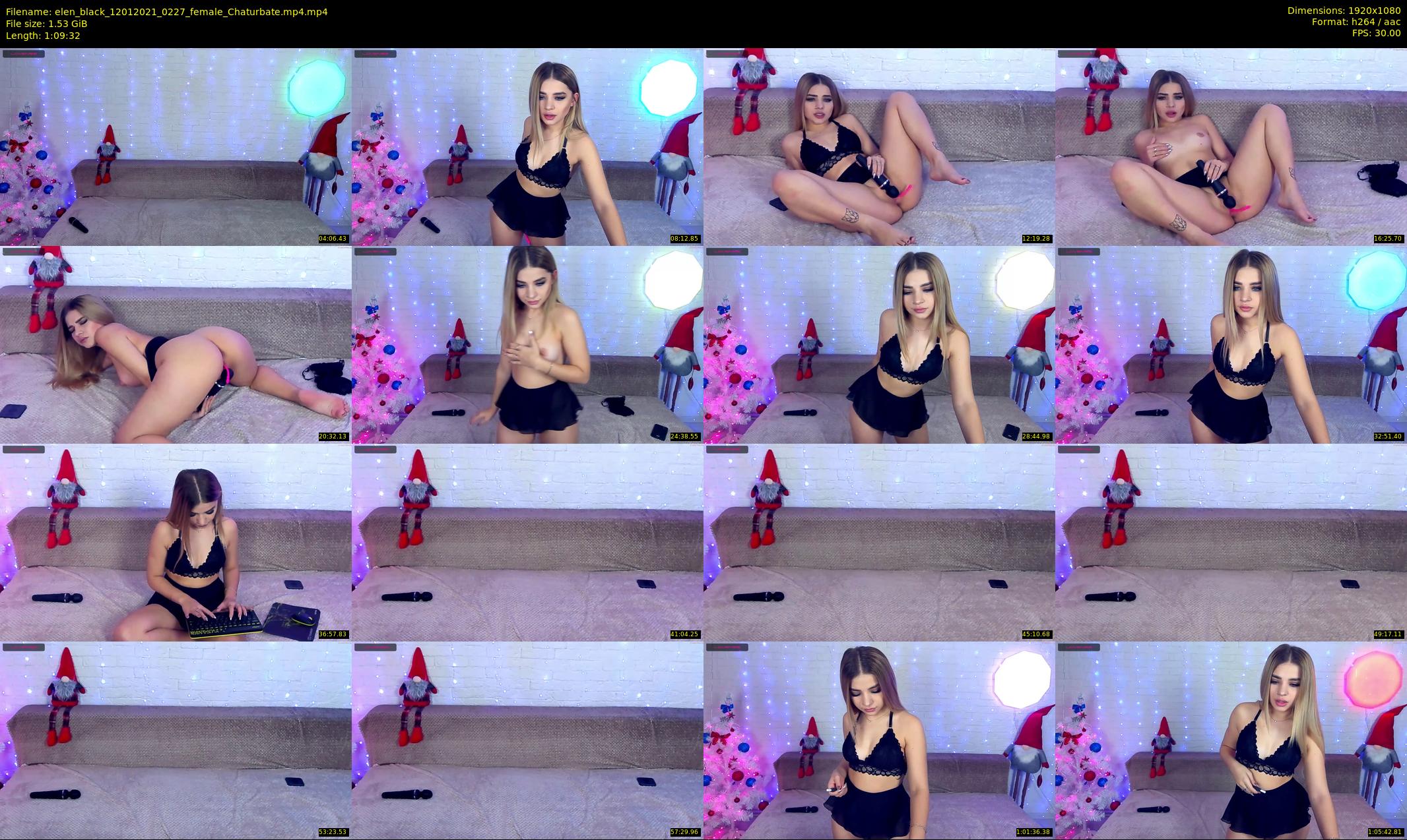 elen_black — 70 minute Chaturbate female cam show recording, 1080p, Jan 12, 2021
