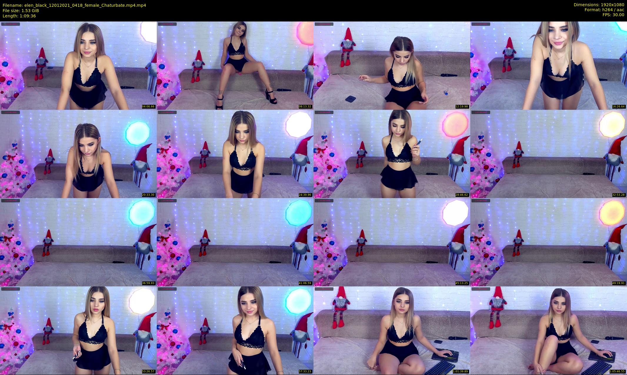 elen_black — 70 minute Chaturbate female cam show recording, 1080p, Jan 12, 2021