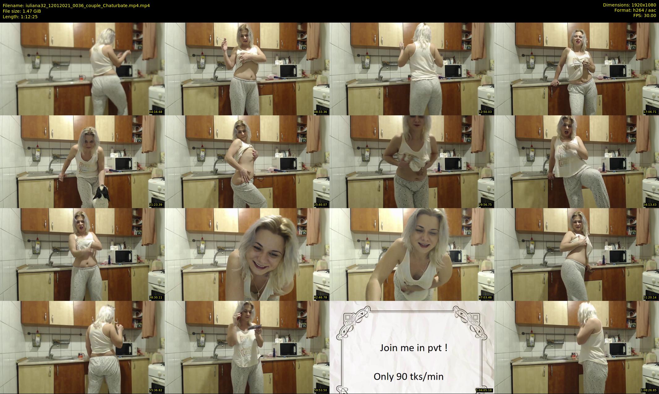 iuliana32 — 73 minute Chaturbate couple cam show recording, 1080p, Jan 12, 2021