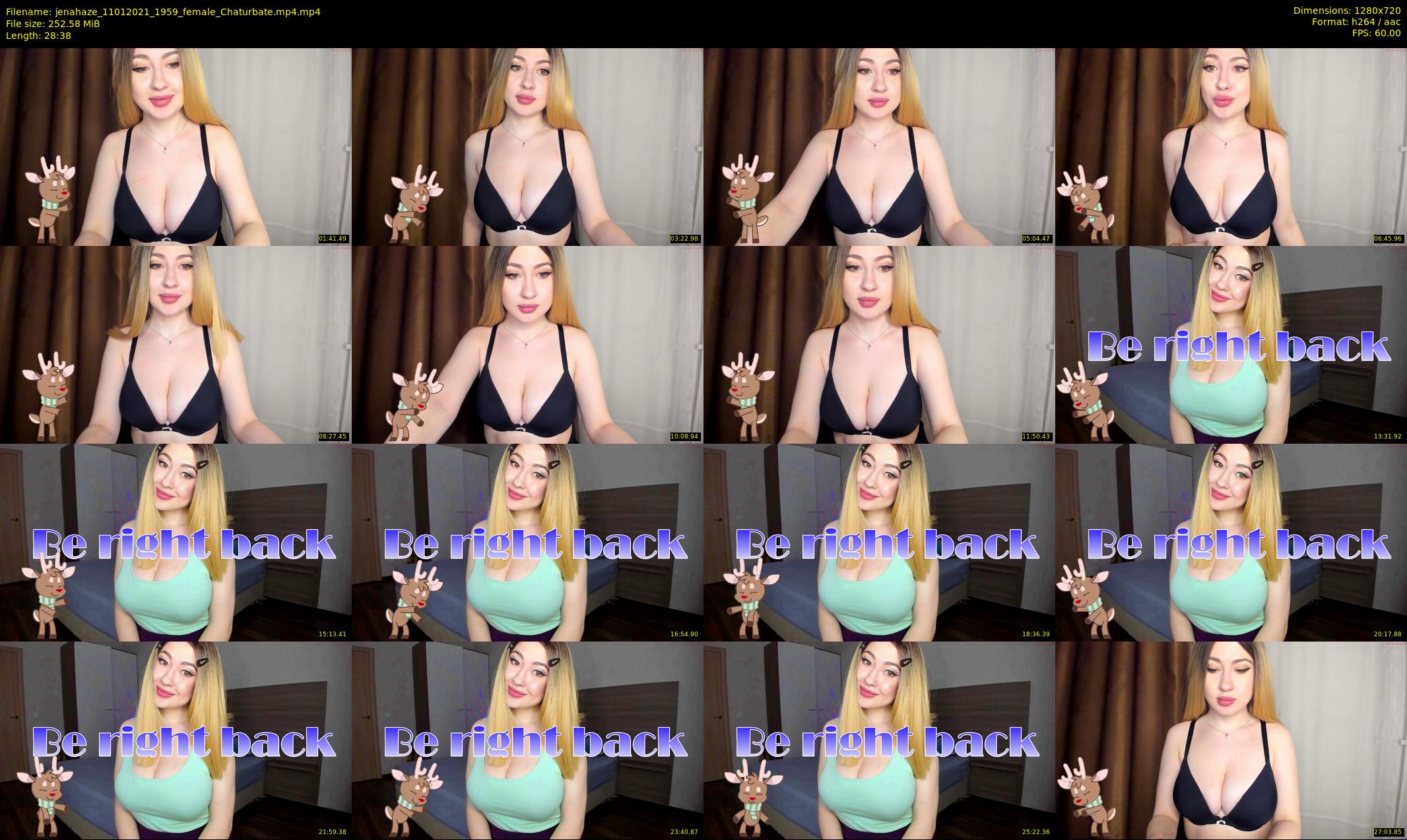 jenahaze — 29 minute Chaturbate female cam show recording, 720p, Jan 11, 2021