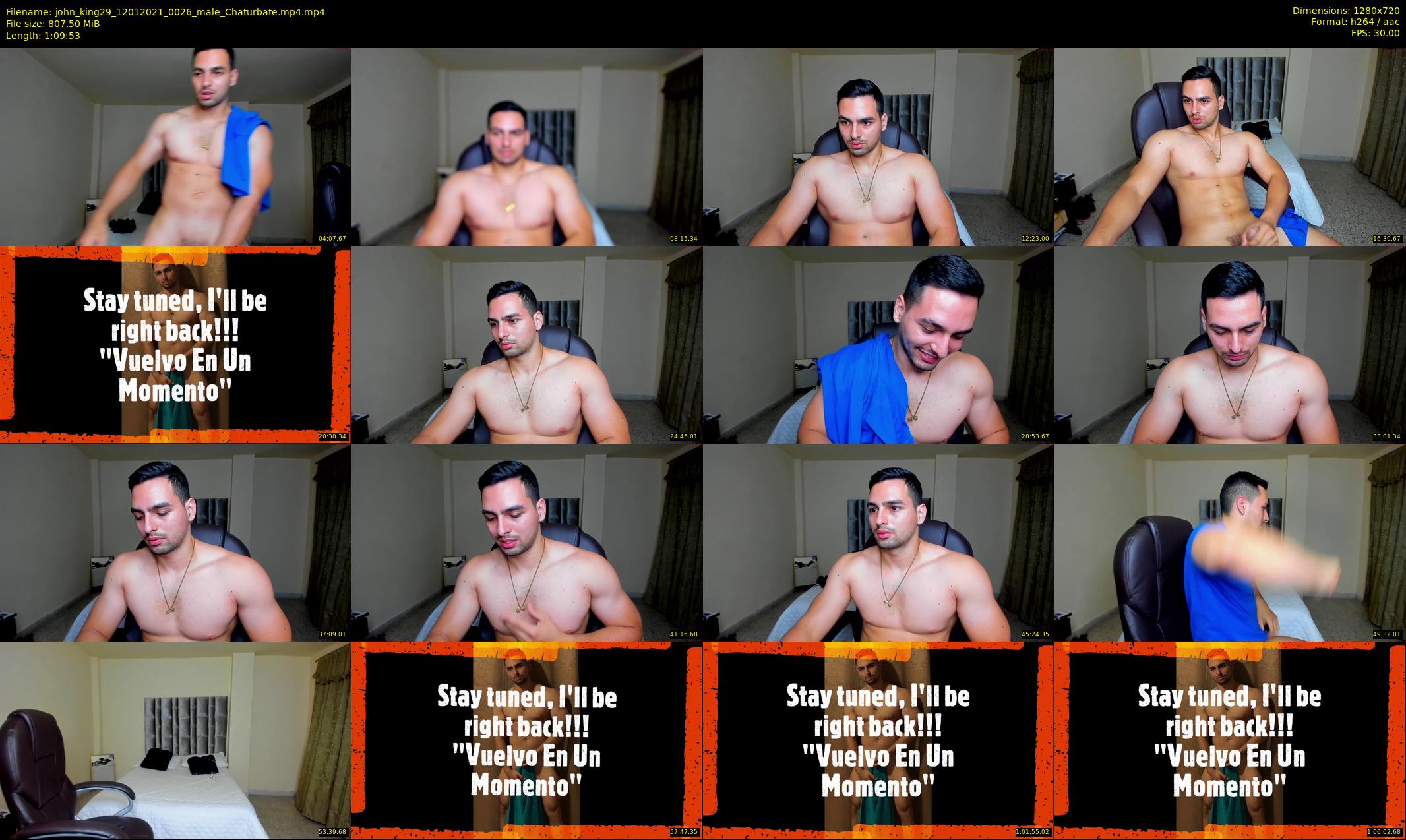 john_king29 — 70 minute Chaturbate male cam show recording, 720p, Jan 12, 2021