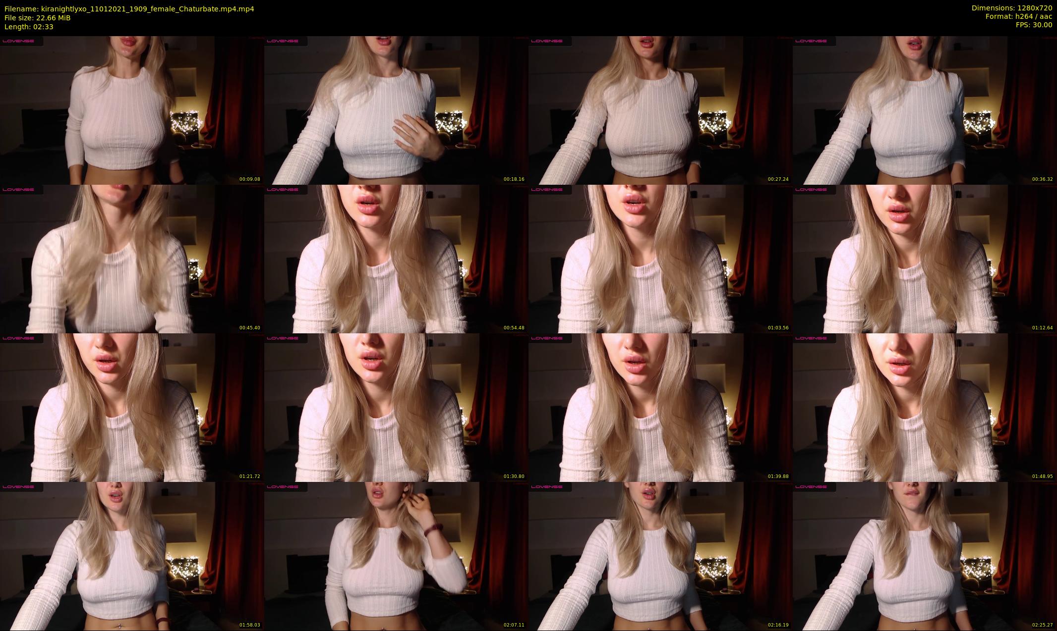 kiranightlyxo — 3 minute Chaturbate female cam show recording, 720p, Jan 11, 2021