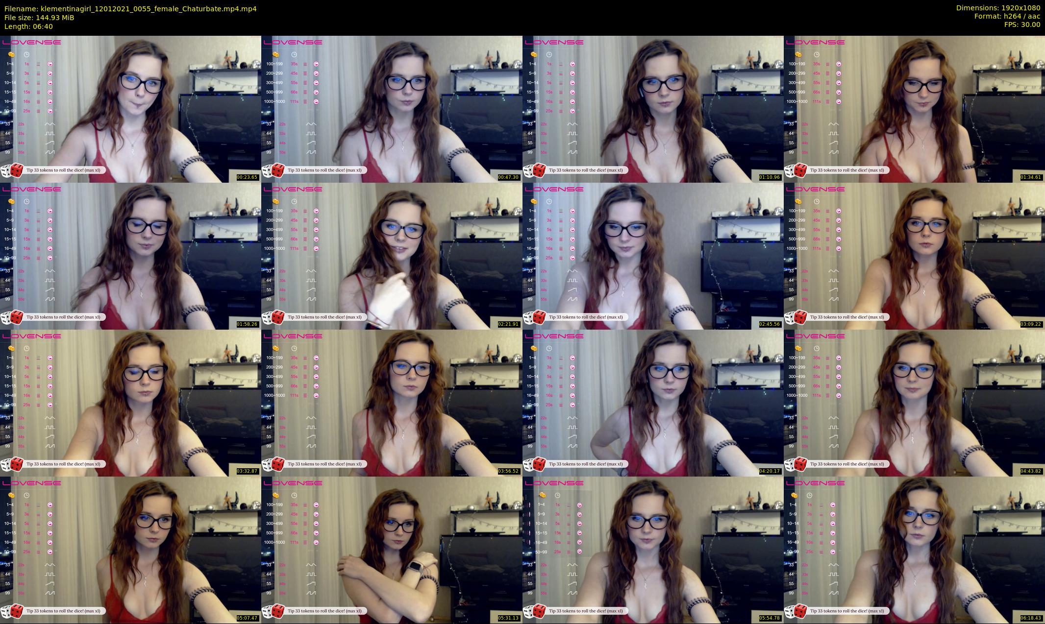 klementinagirl — 7 minute Chaturbate female cam show recording, 1080p, Jan 12, 2021