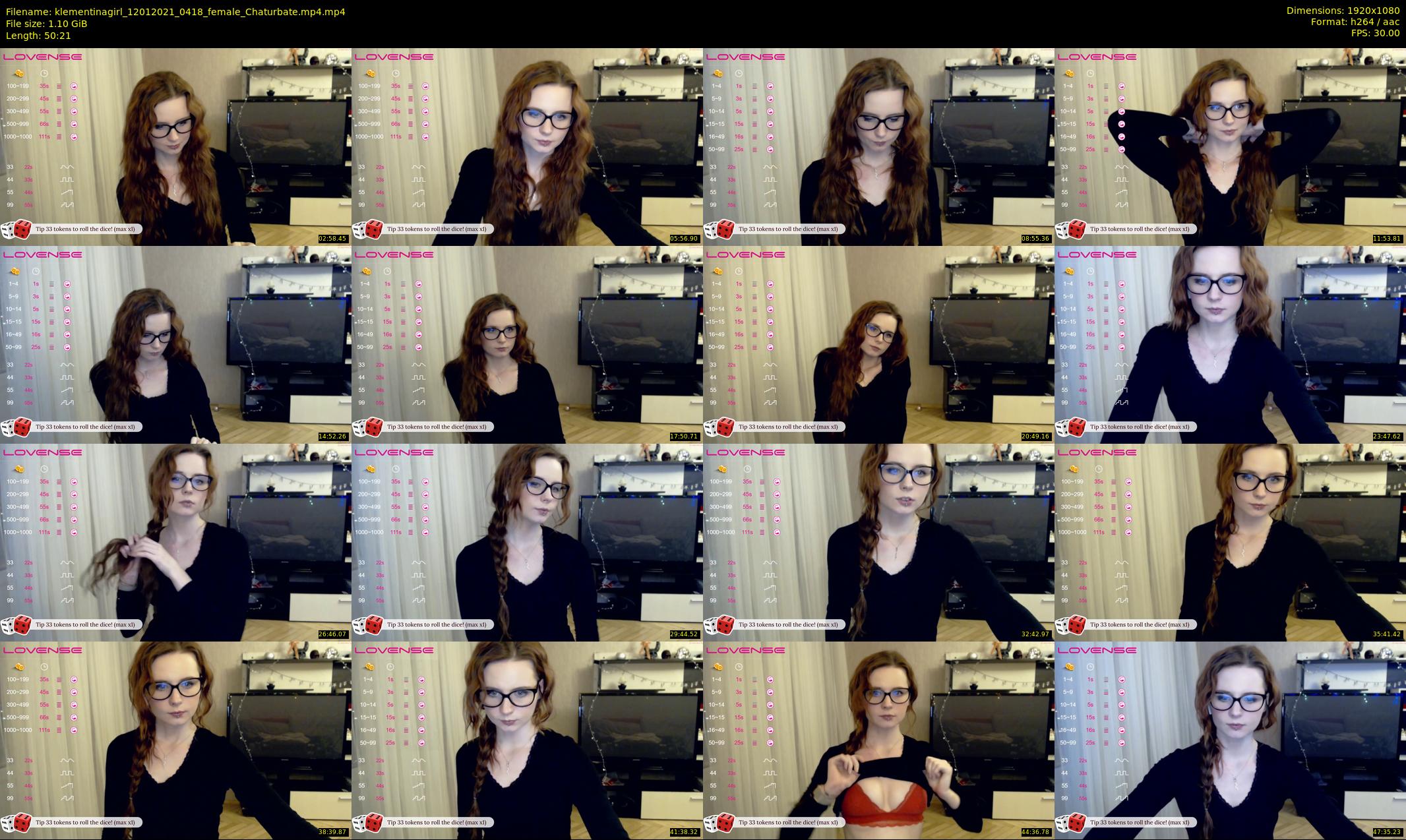 klementinagirl — 51 minute Chaturbate female cam show recording, 1080p, Jan 12, 2021
