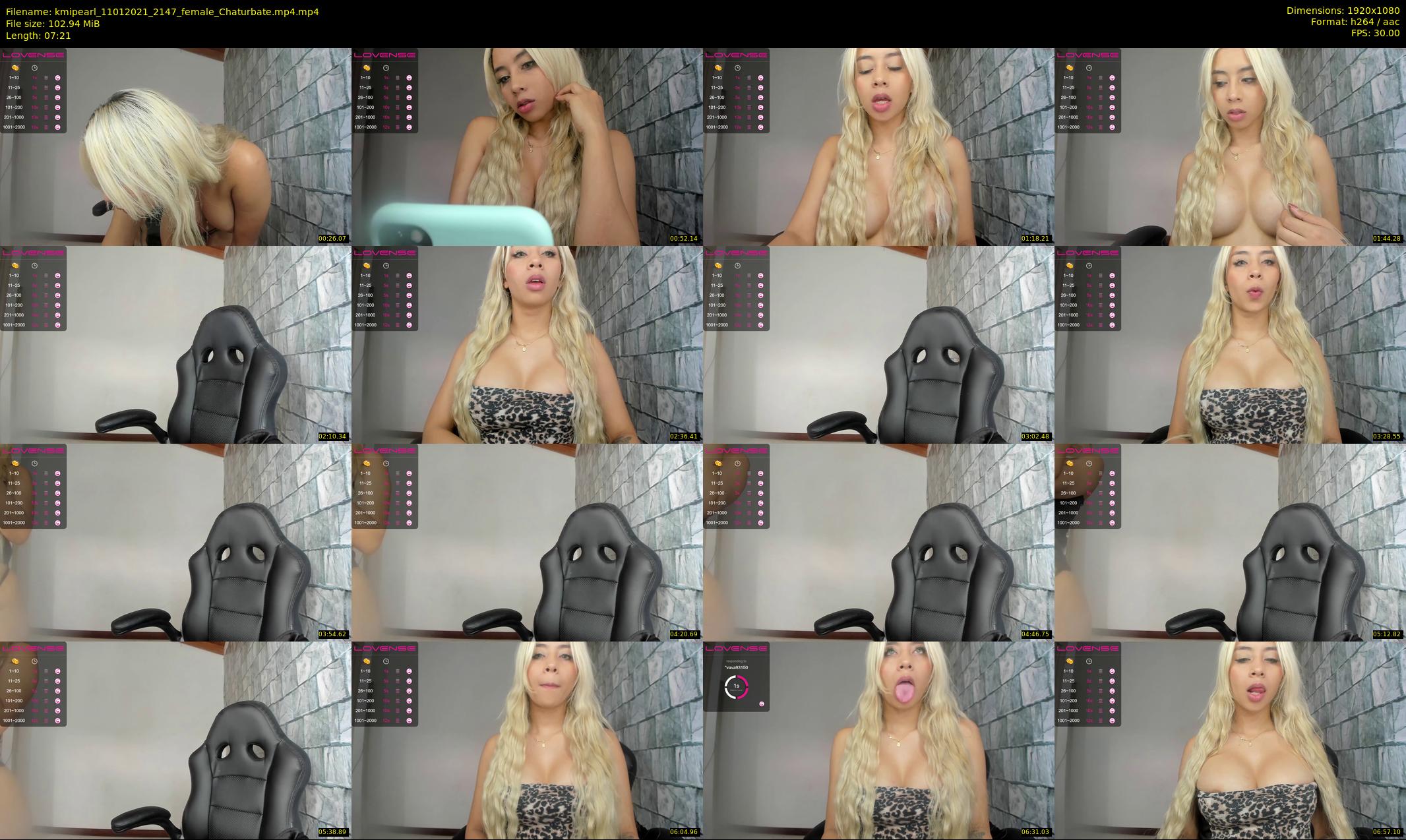 kmipearl — 8 minute Chaturbate female cam show recording, 1080p, Jan 11, 2021