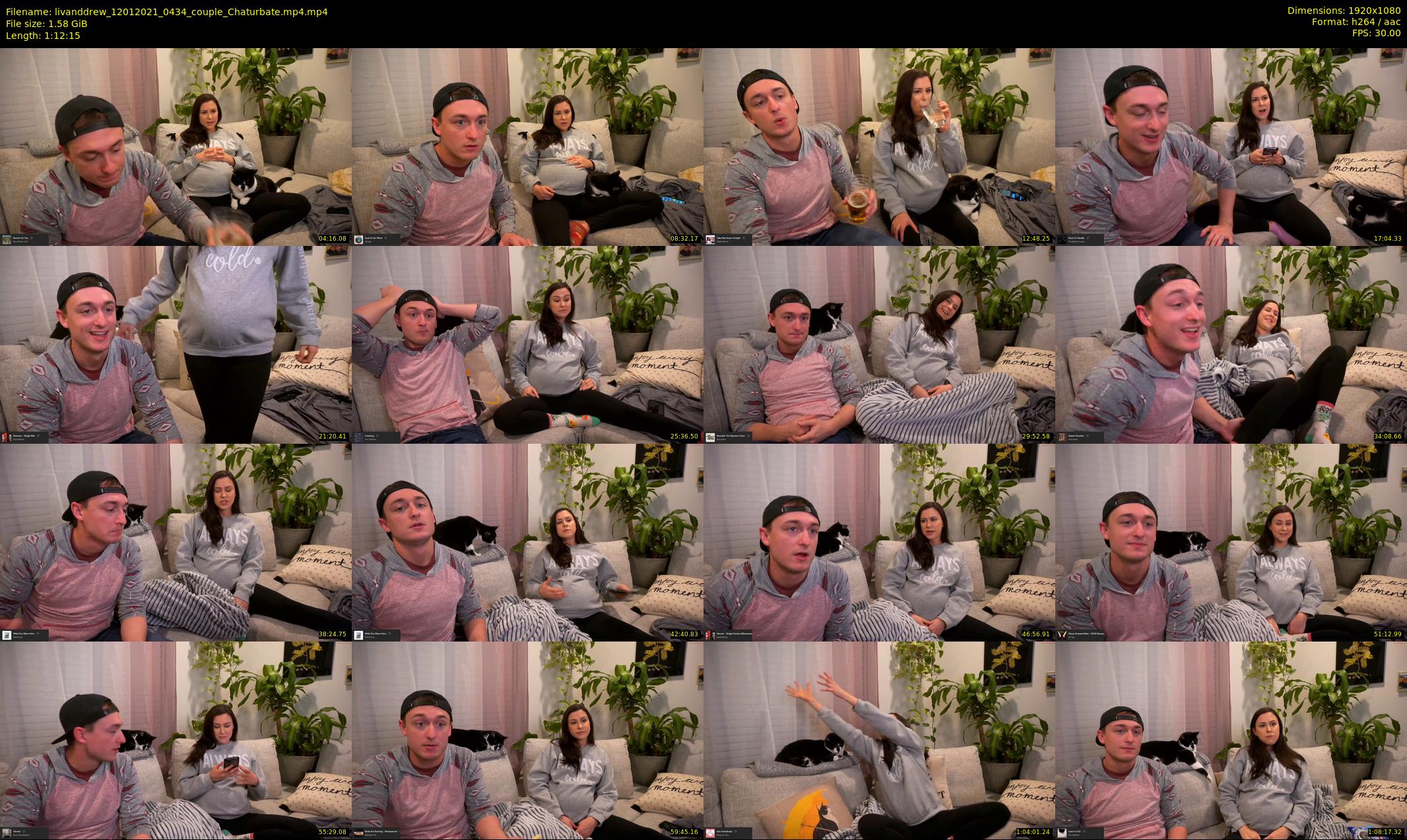 livanddrew — 73 minute Chaturbate couple cam show recording, 1080p, Jan 12, 2021
