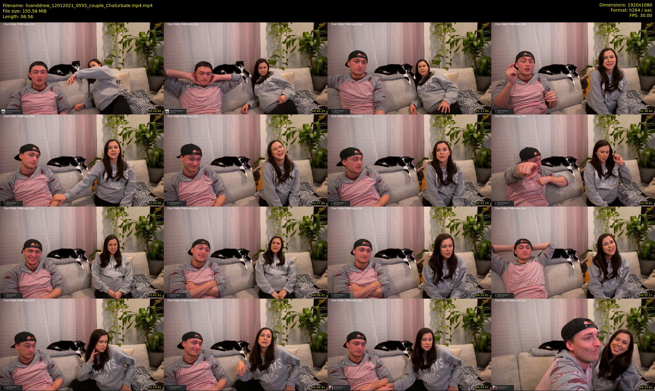 livanddrew — 7 minute Chaturbate couple cam show recording, 1080p, Jan 12, 2021