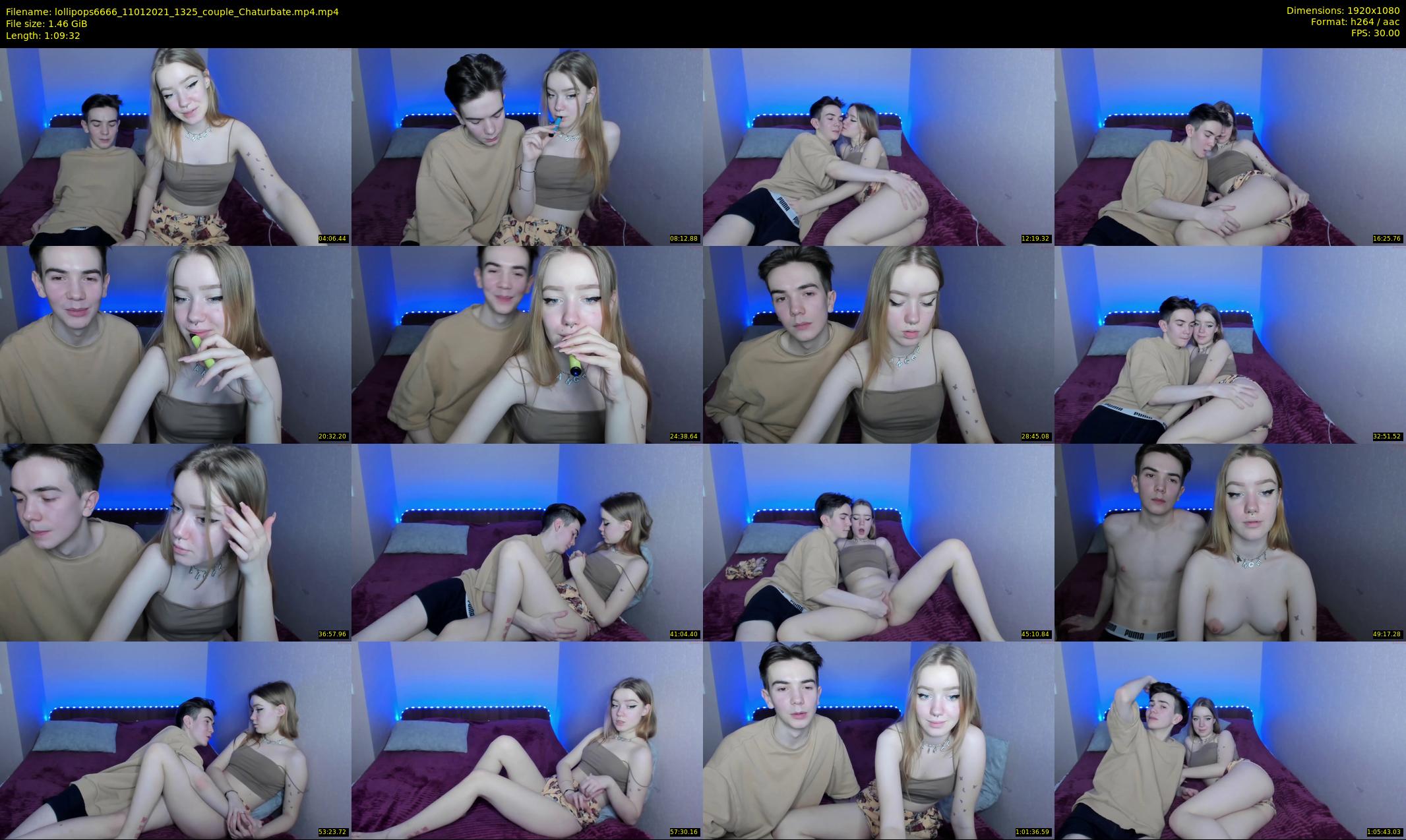 lollipops6666 — 70 minute Chaturbate couple cam show recording, 1080p, Jan 11, 2021