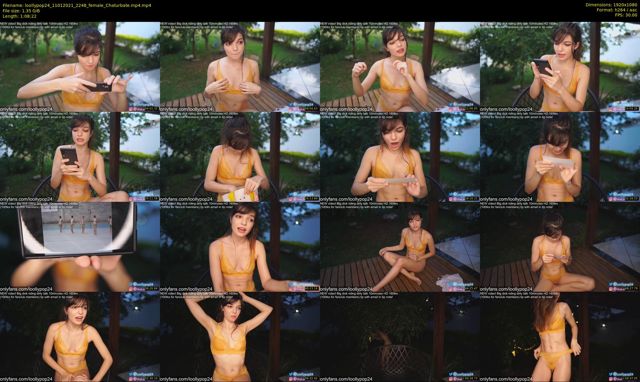 loollypop24 — 69 minute Chaturbate female cam show recording, 1080p, Jan 11, 2021