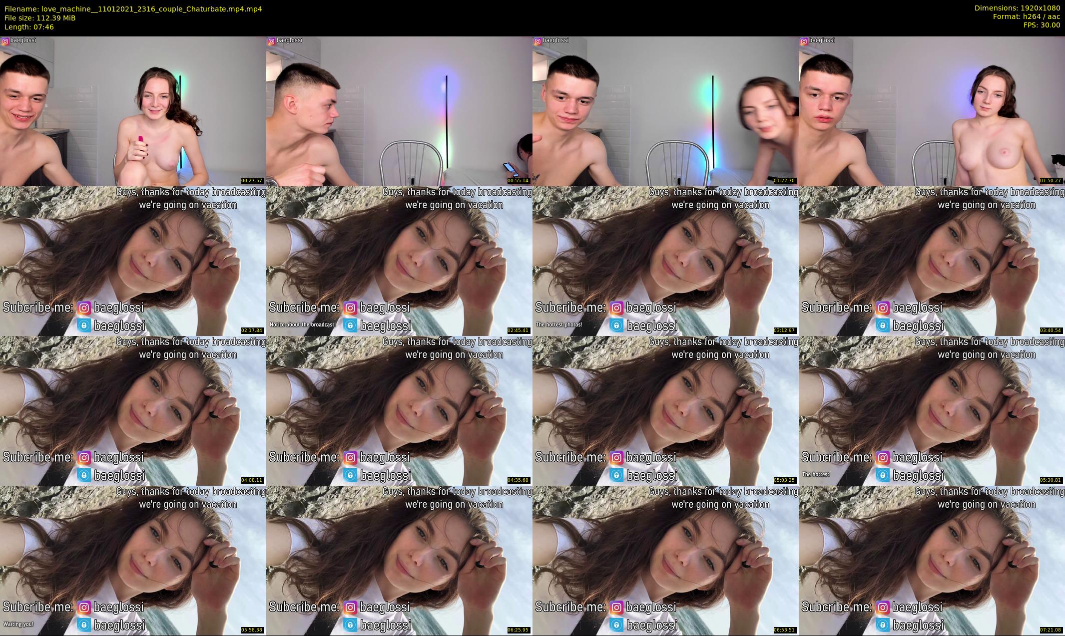 love_machine_ — 8 minute Chaturbate couple cam show recording, 1080p, Jan 11, 2021