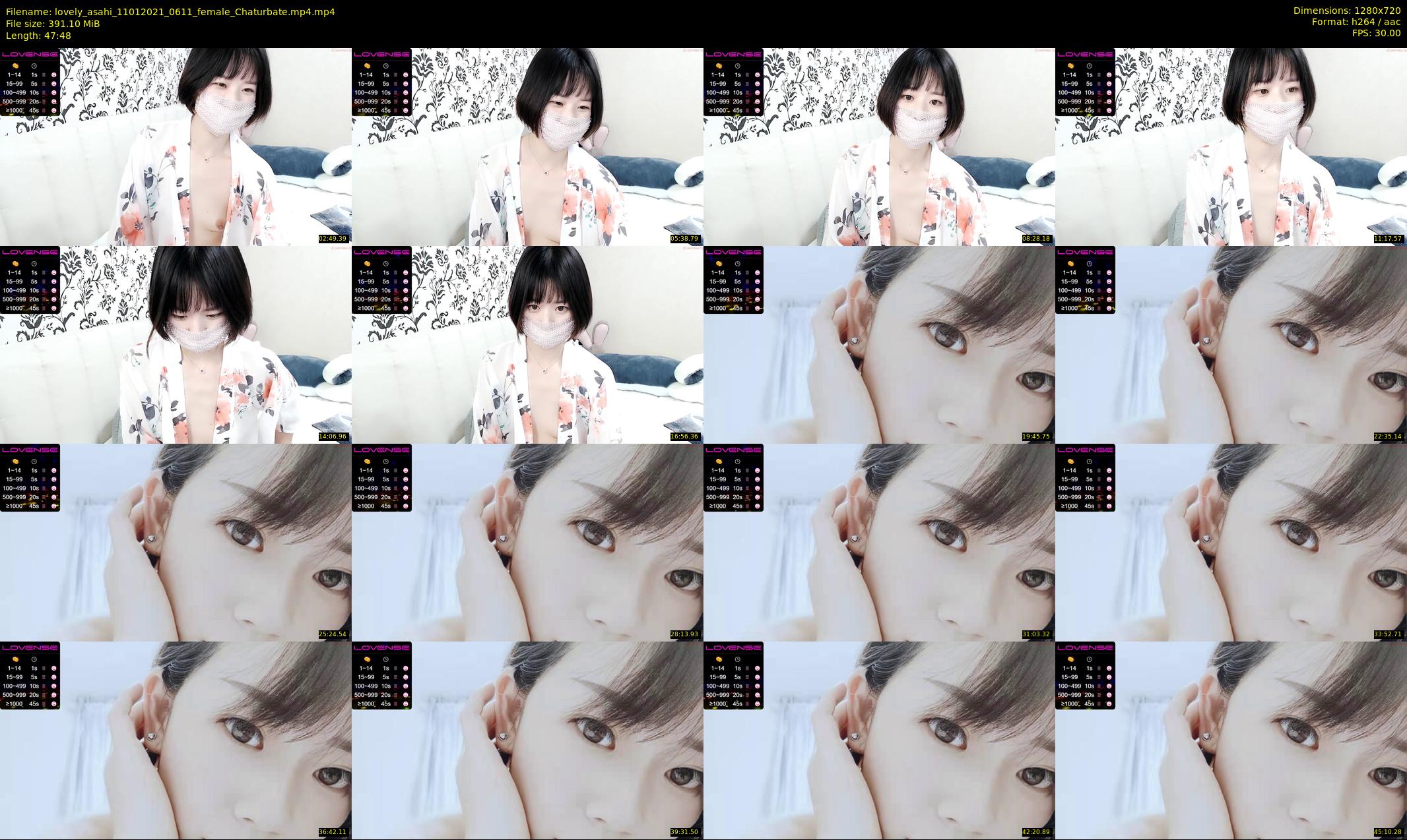 lovely_asahi — 48 minute Chaturbate female cam show recording, 720p, Jan 11, 2021