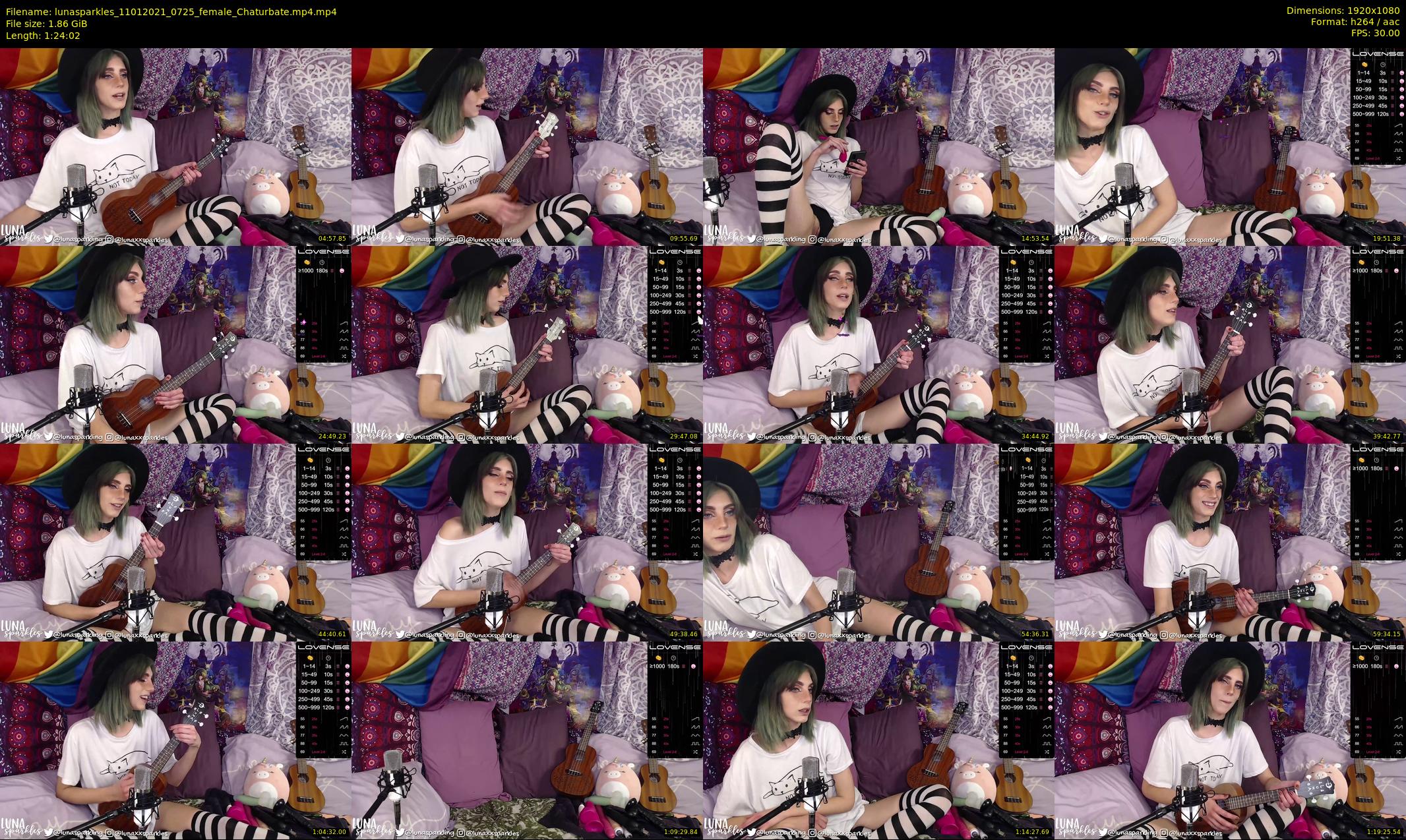 lunasparkles — 85 minute Chaturbate female cam show recording, 1080p, Jan 11, 2021