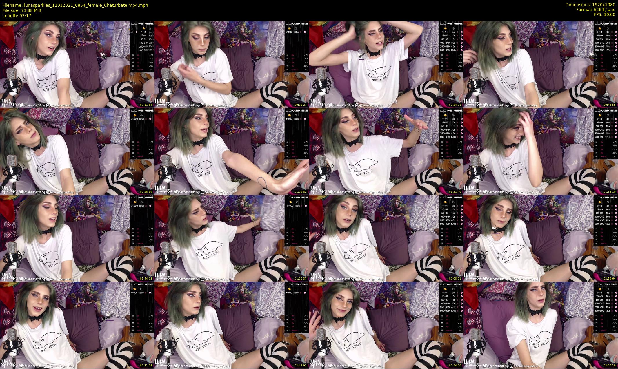 lunasparkles — 4 minute Chaturbate female cam show recording, 1080p, Jan 11, 2021