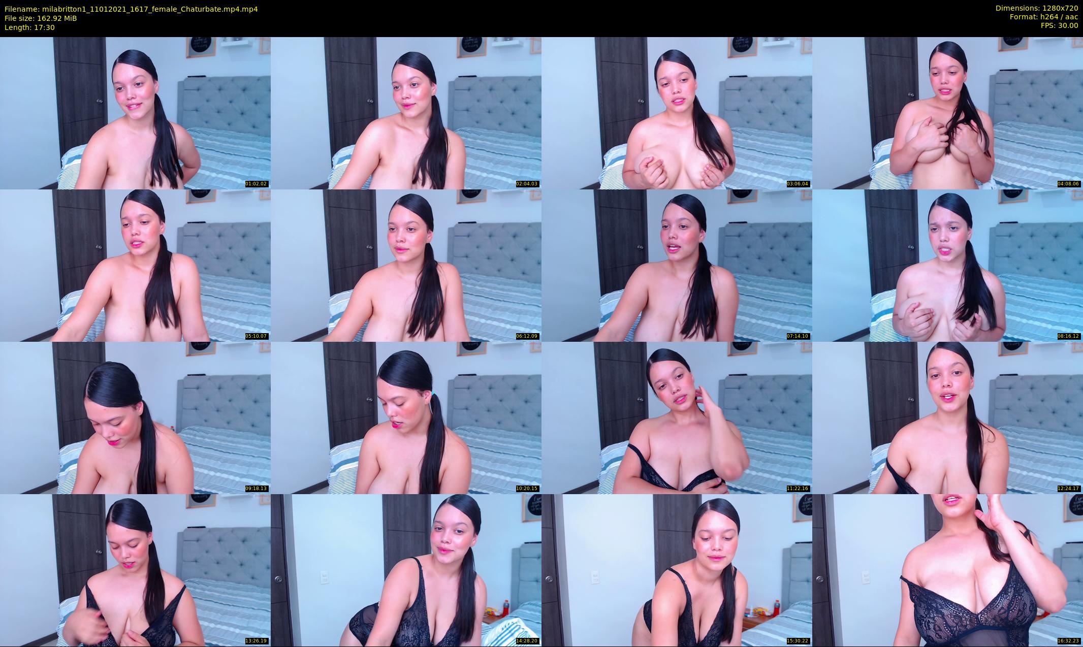 milabritton1 — 18 minute Chaturbate female cam show recording, 720p, Jan 11, 2021