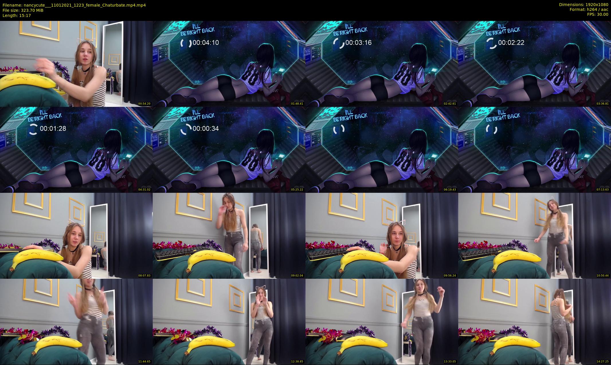 nancycute__ — 16 minute Chaturbate female cam show recording, 1080p, Jan 11, 2021