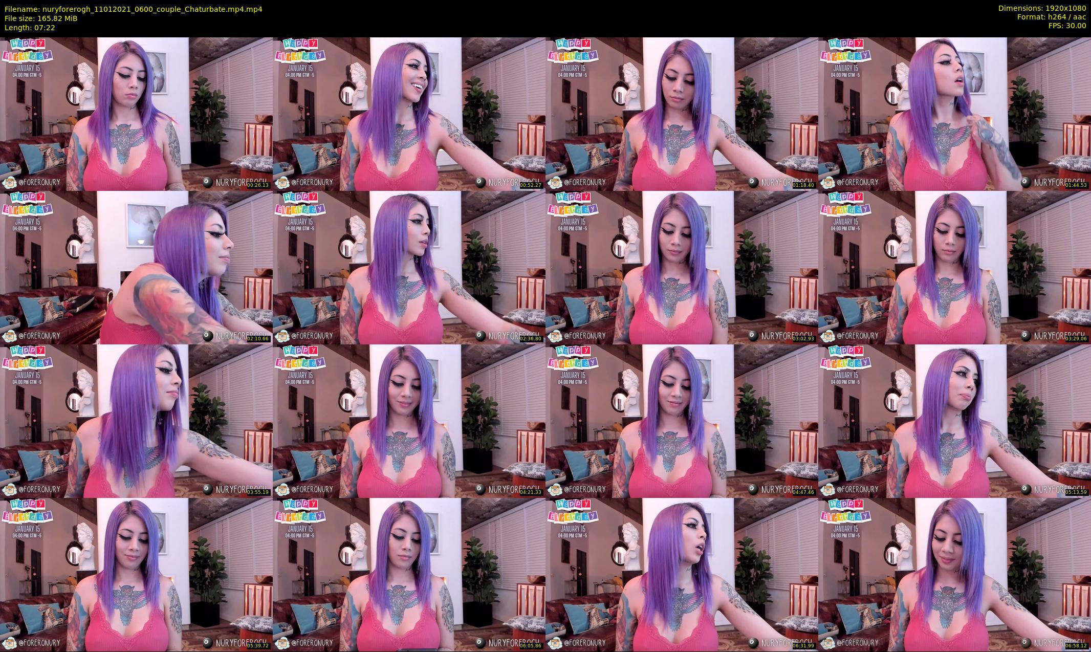 nuryforerogh — 8 minute Chaturbate female cam show recording, 1080p, Jan 11, 2021