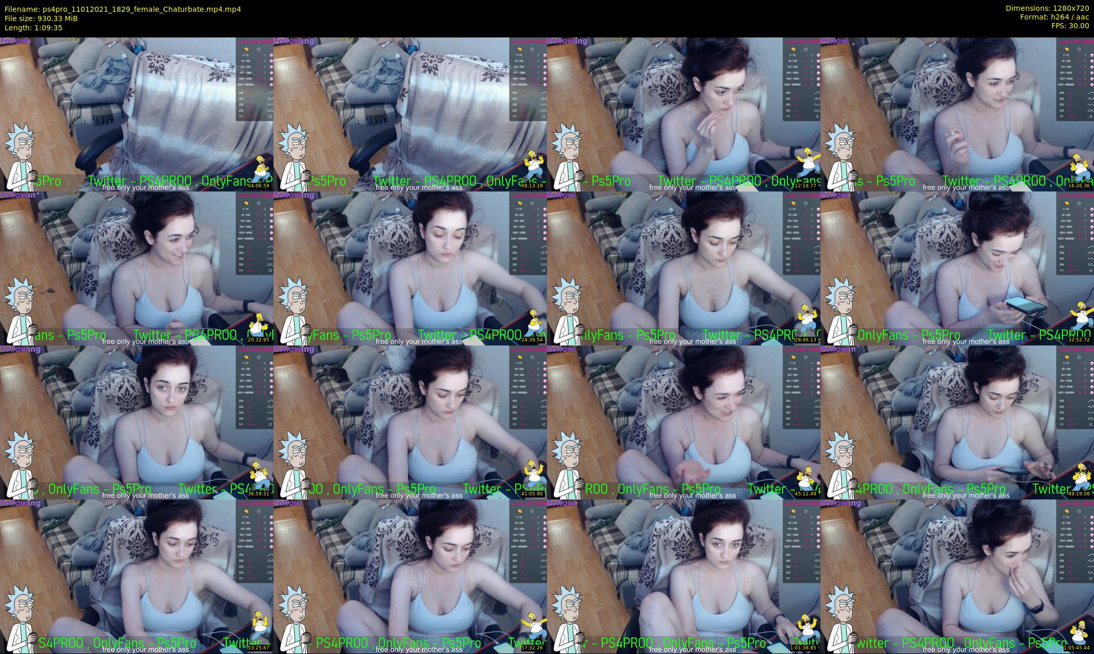 ps4pro — 70 minute Chaturbate female cam show recording, 720p, Jan 11, 2021