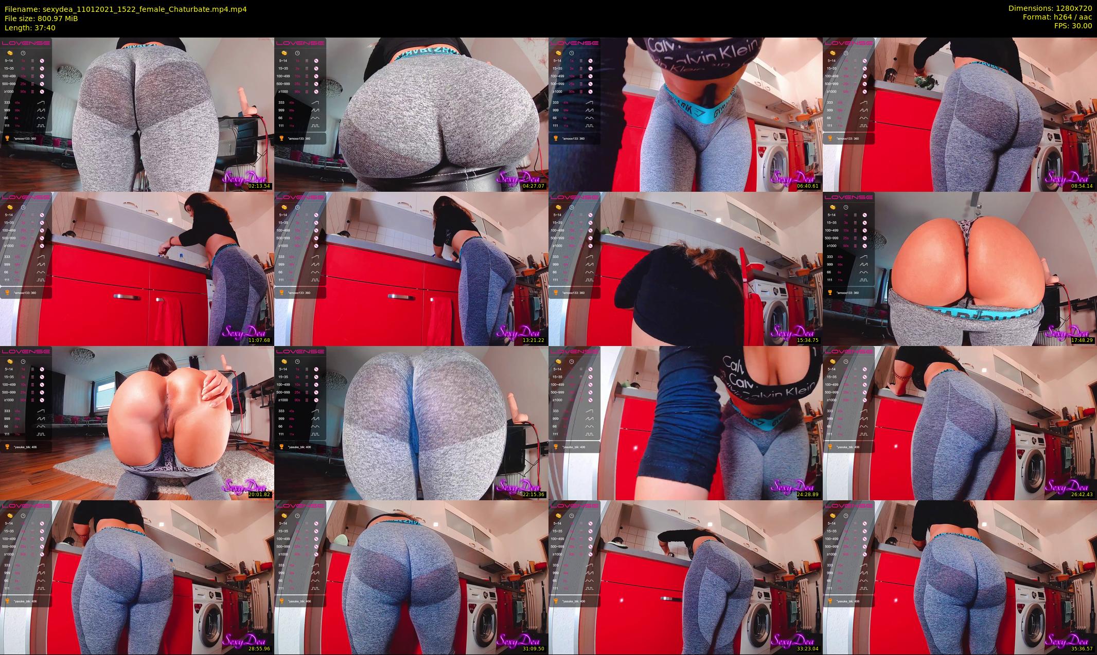 sexydea — 38 minute Chaturbate female cam show recording, 720p, Jan 11, 2021