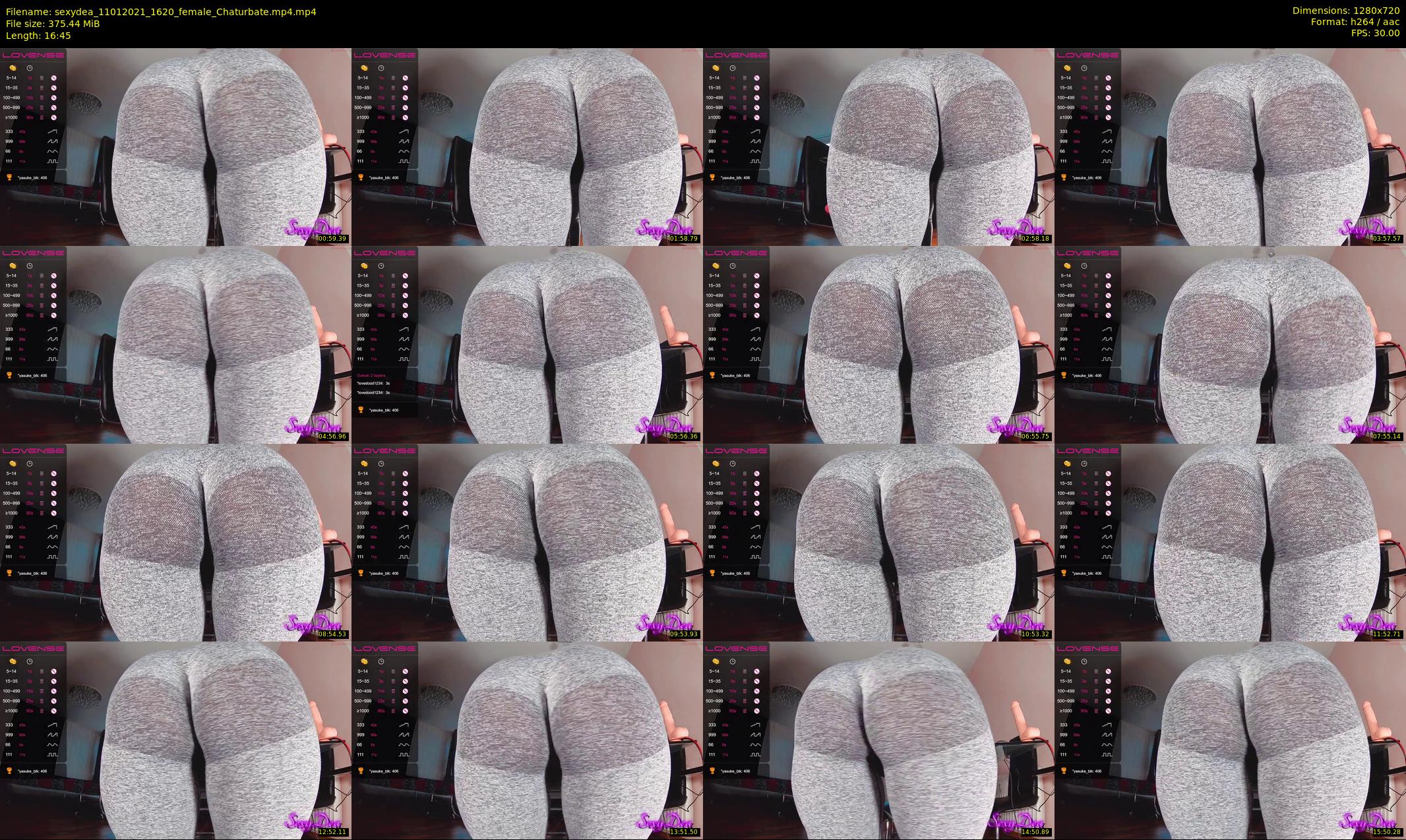 sexydea — 17 minute Chaturbate female cam show recording, 720p, Jan 11, 2021