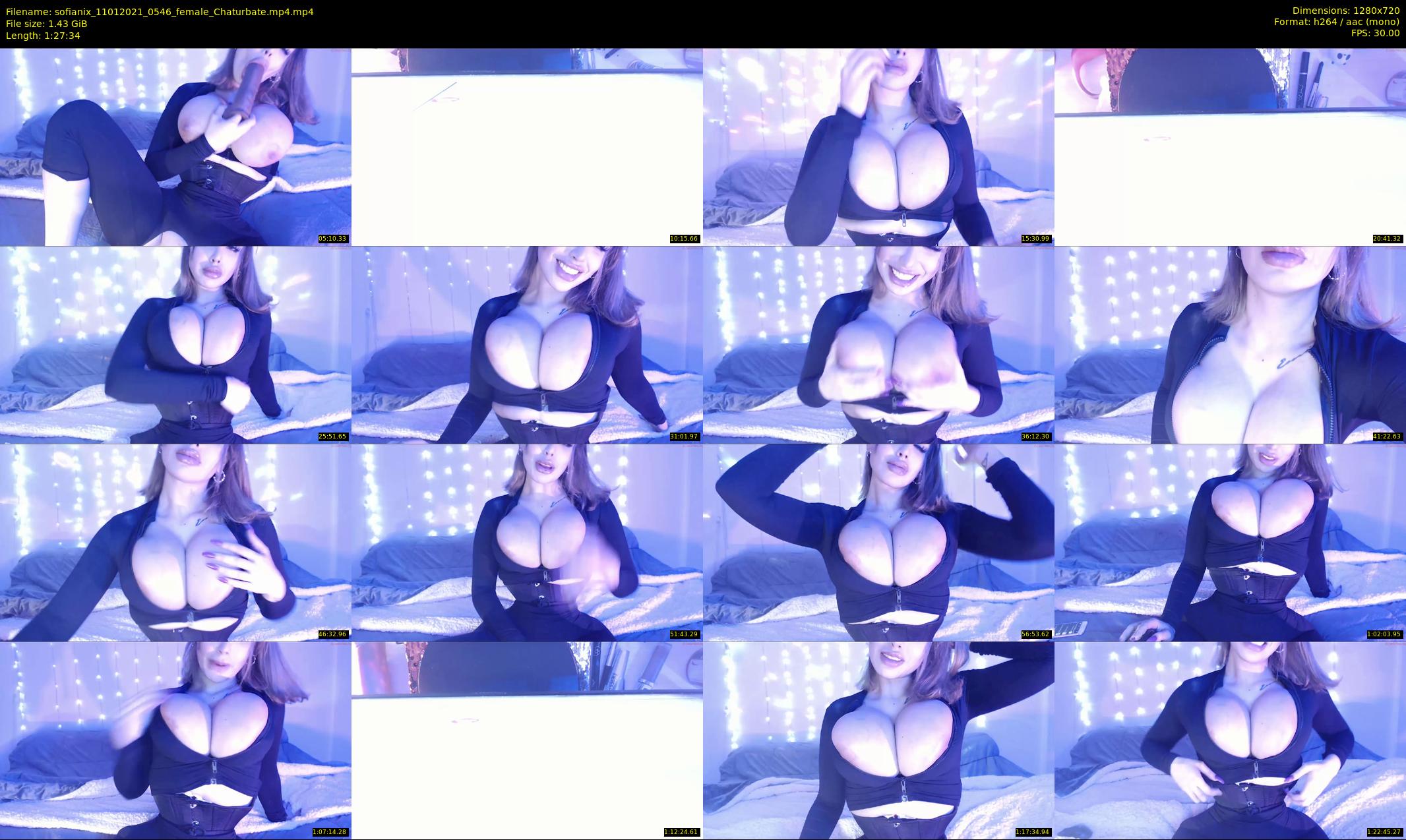 sofianix — 88 minute Chaturbate female cam show recording, 720p, Jan 11, 2021