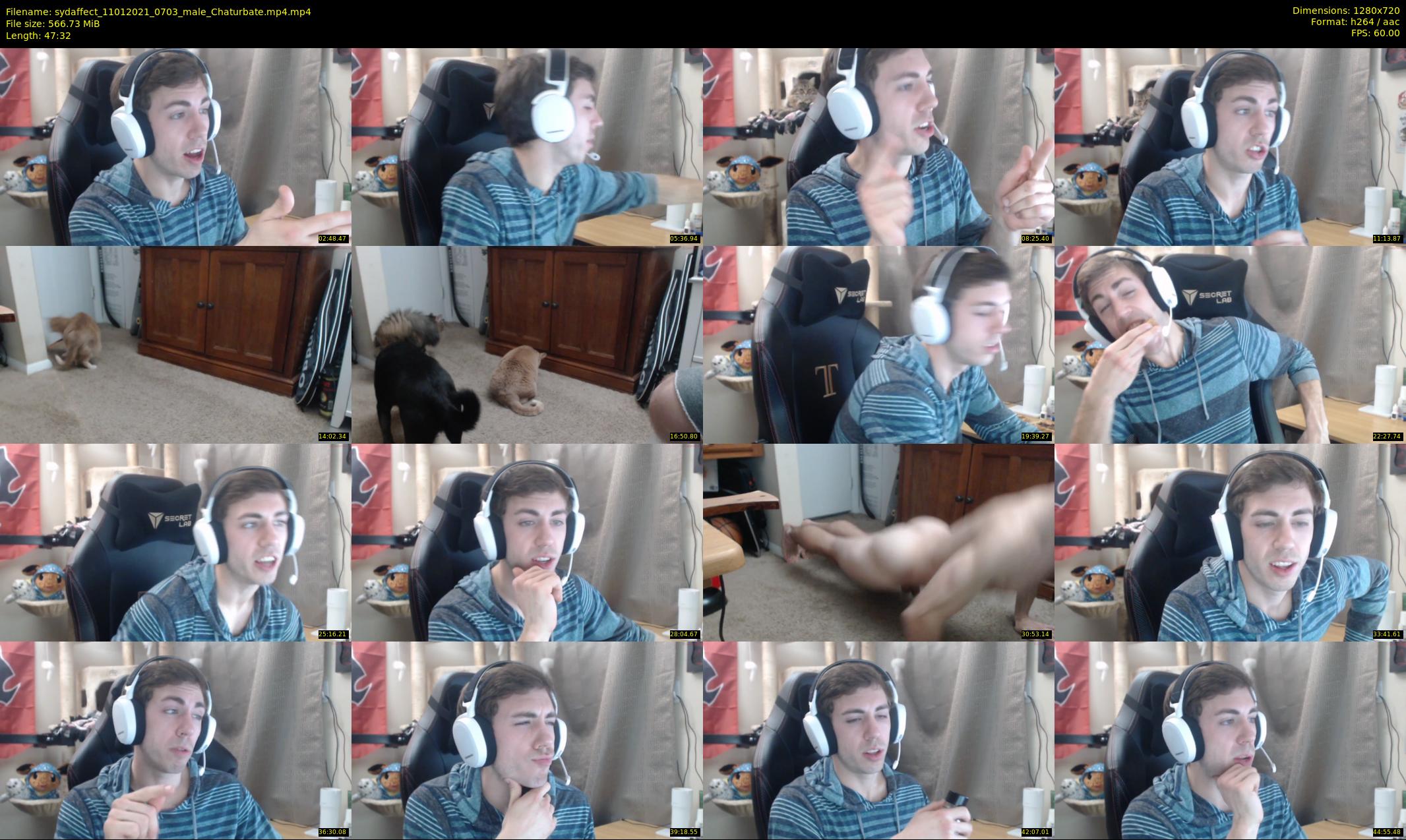 sydaffect — 48 minute Chaturbate male cam show recording, 720p, Jan 11, 2021