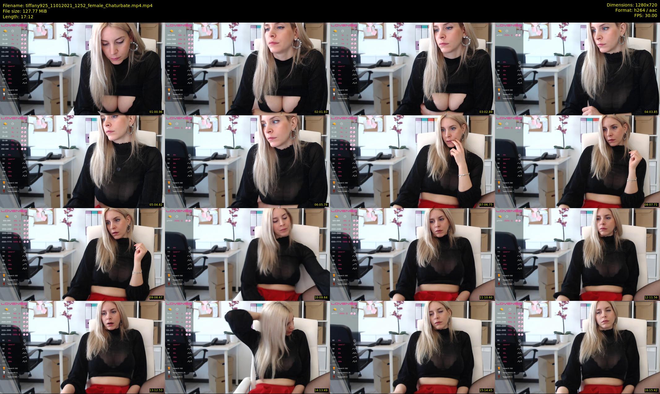 tiffany925 — 18 minute Chaturbate female cam show recording, 720p, Jan 11, 2021