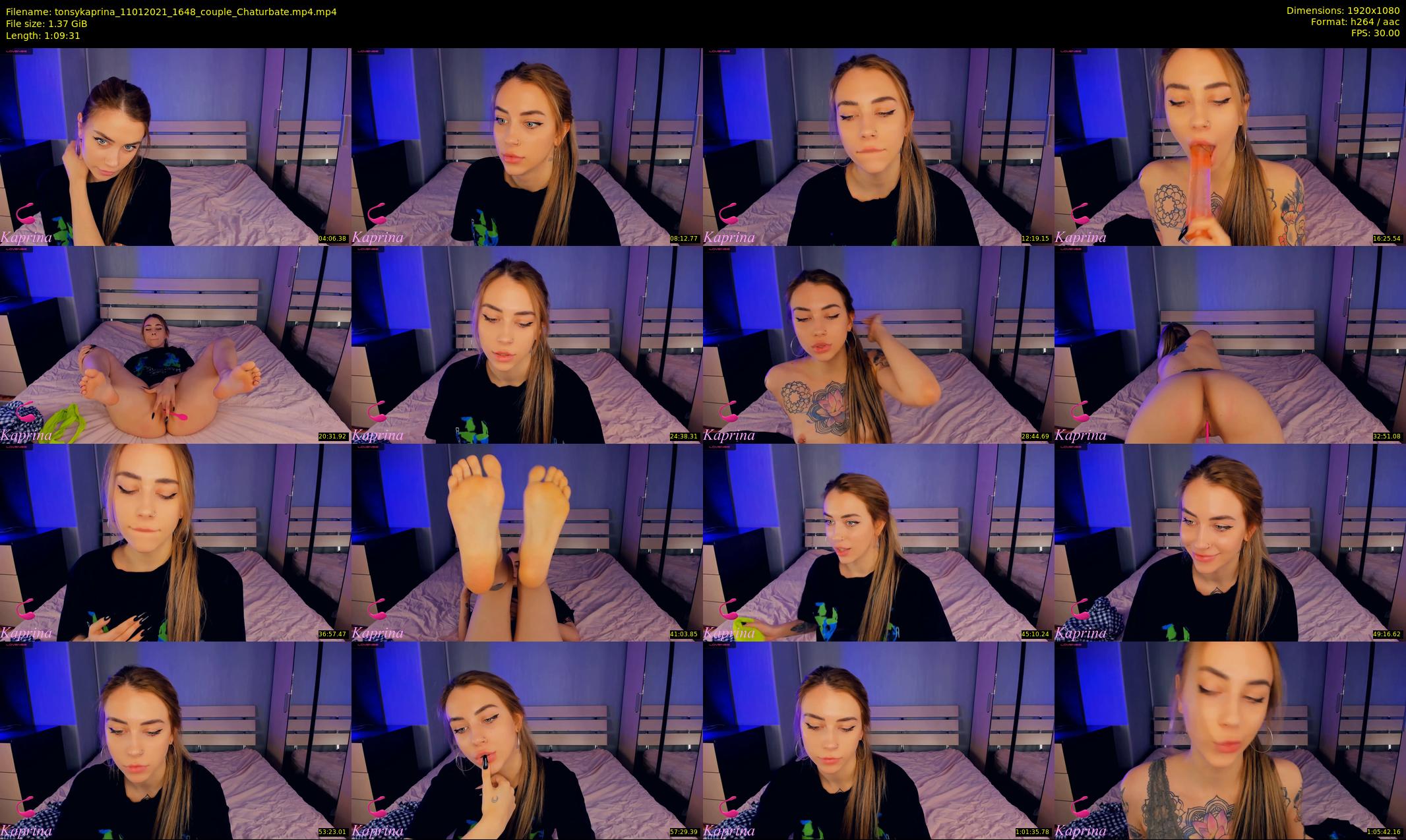 tonsykaprina — 70 minute Chaturbate couple cam show recording, 1080p, Jan 11, 2021