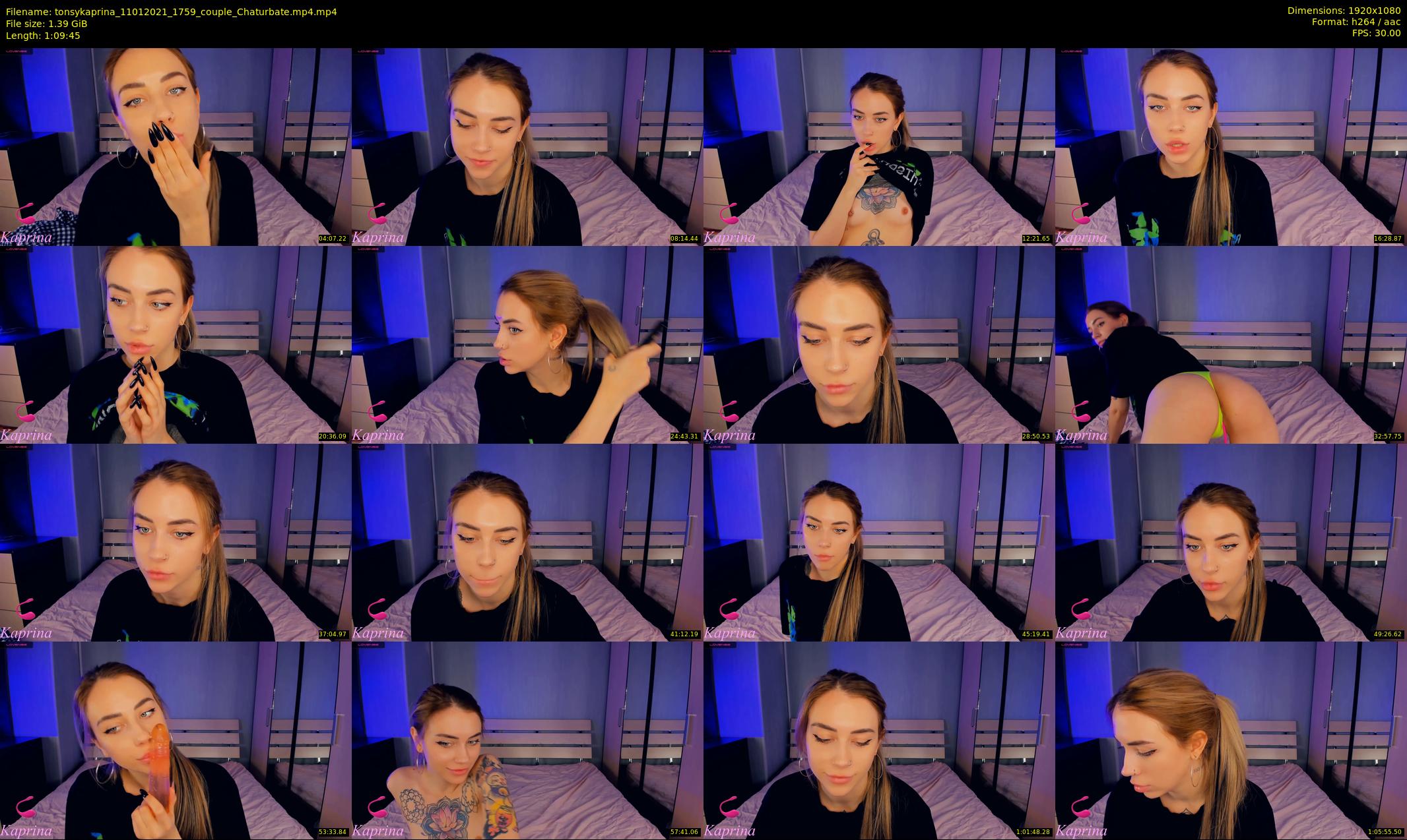 tonsykaprina — 70 minute Chaturbate couple cam show recording, 1080p, Jan 11, 2021