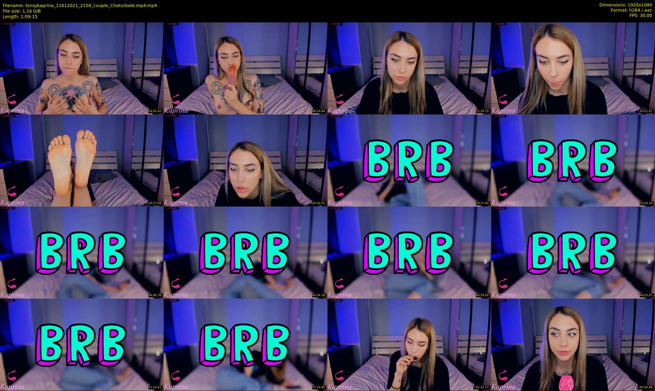 tonsykaprina — 70 minute Chaturbate couple cam show recording, 1080p, Jan 11, 2021