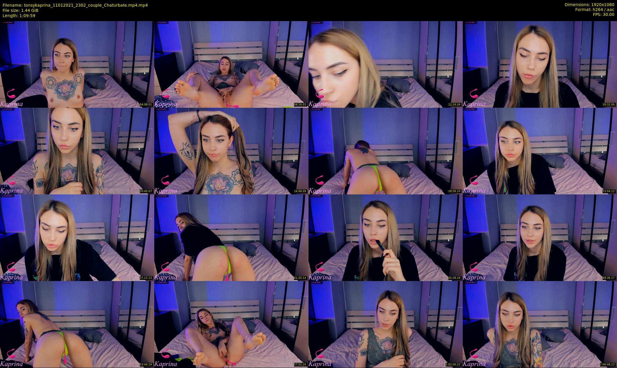 tonsykaprina — 70 minute Chaturbate couple cam show recording, 1080p, Jan 11, 2021