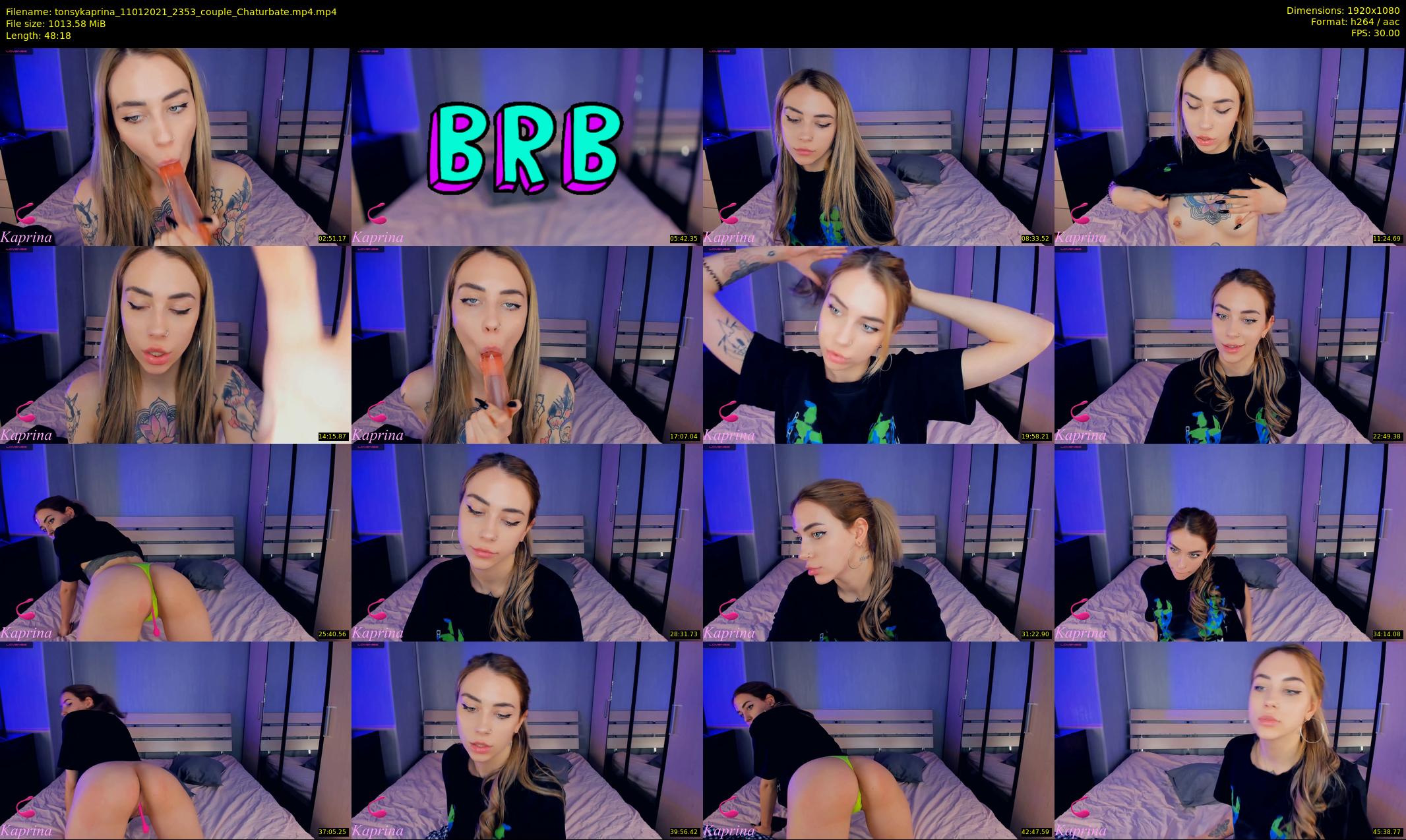 tonsykaprina — 49 minute Chaturbate couple cam show recording, 1080p, Jan 11, 2021