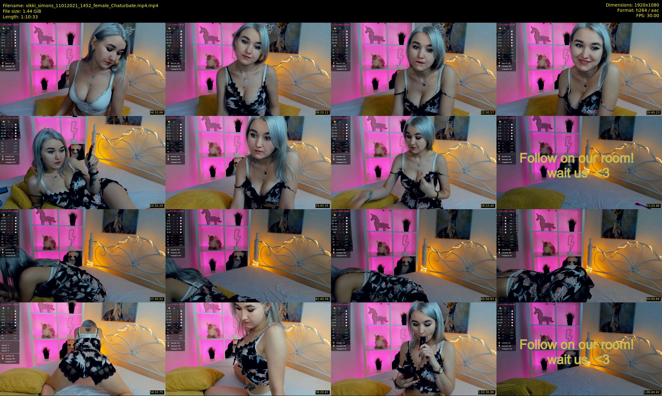 vikki_simons — 71 minute Chaturbate couple cam show recording, 1080p, Jan 11, 2021