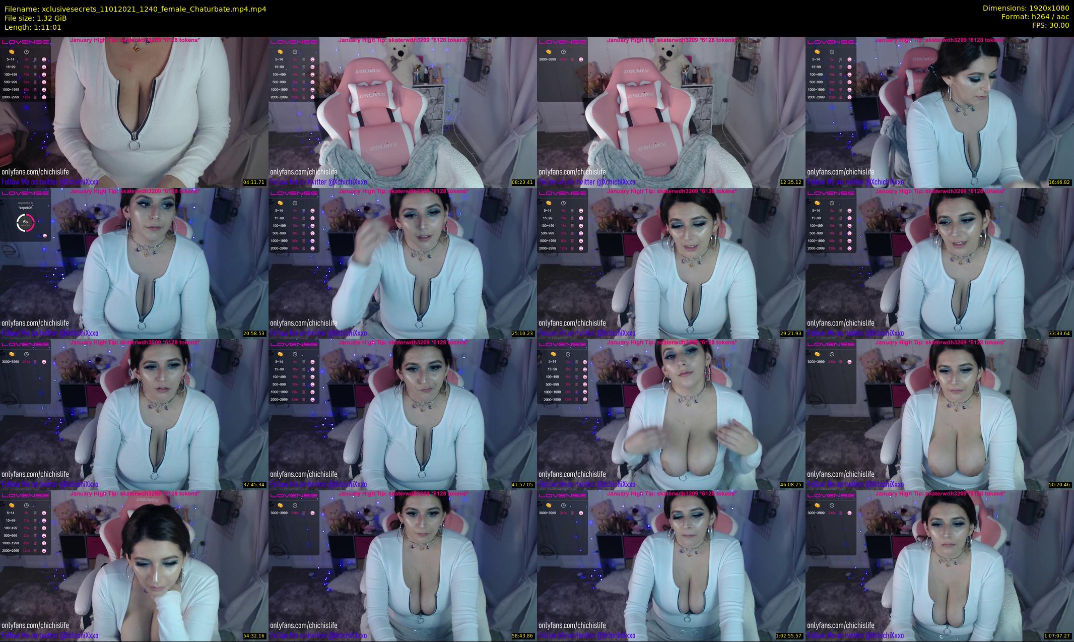 xclusivesecrets — 72 minute Chaturbate female cam show recording, 1080p, Jan 11, 2021