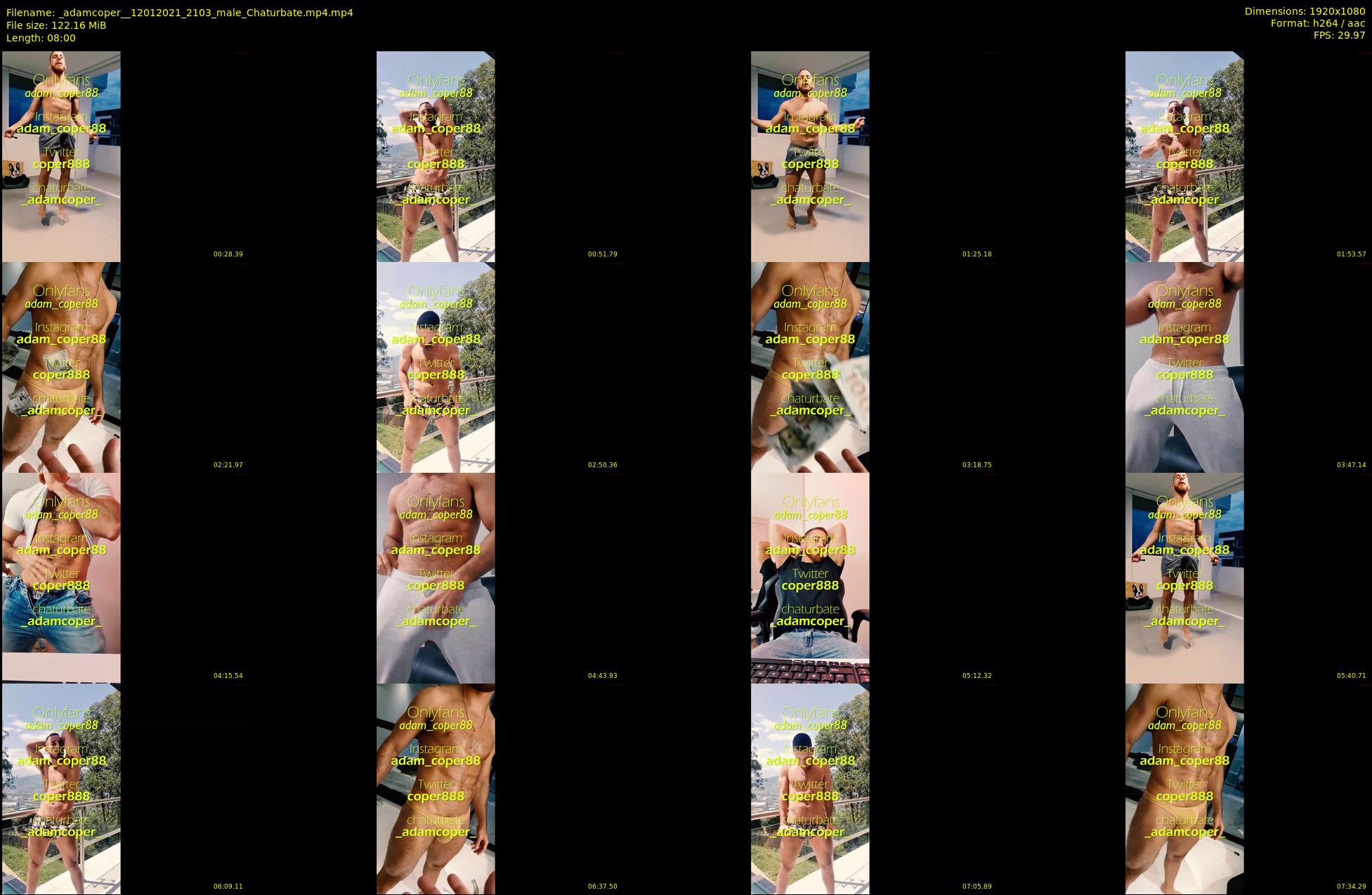 _adamcoper_ — 8 minute Chaturbate male cam show recording, 1080p, Jan 12, 2021