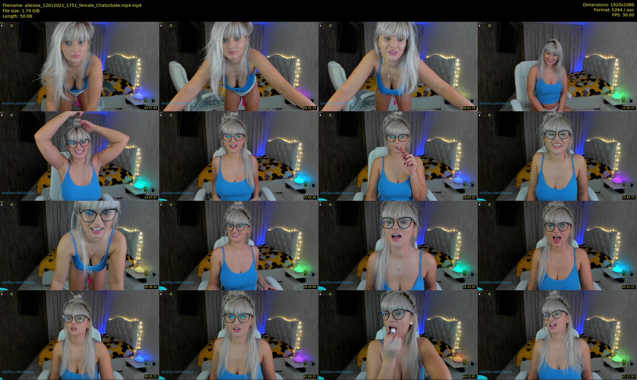 aliessia — 51 minute Chaturbate female cam show recording, 1080p, Jan 12, 2021