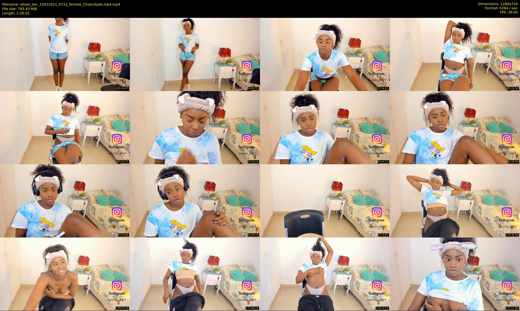 alison_ker — 87 minute Chaturbate female cam show recording, 720p, Jan 12, 2021