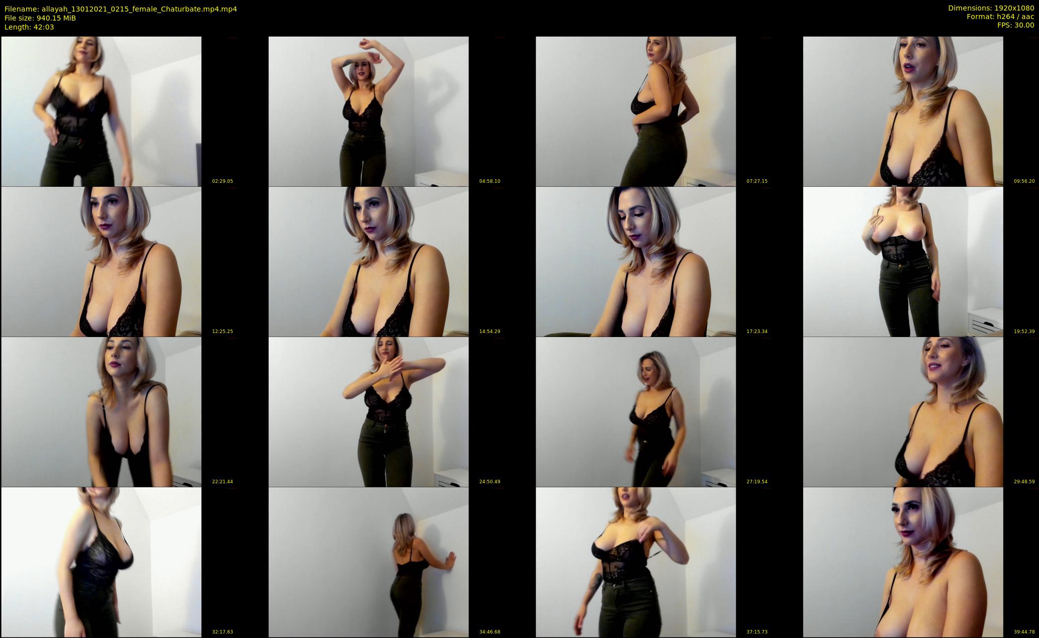 allayah — 43 minute Chaturbate female cam show recording, 1080p, Jan 13, 2021