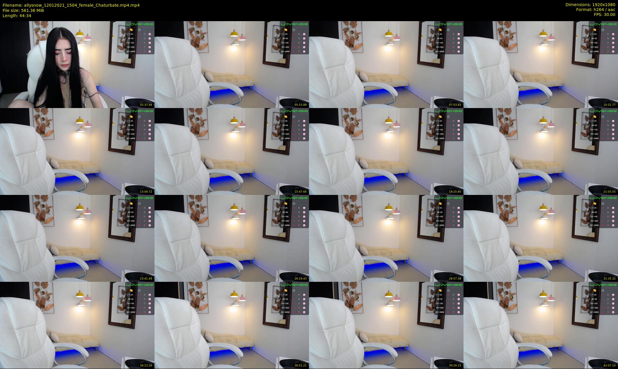 allysnow — 45 minute Chaturbate female cam show recording, 1080p, Jan 12, 2021